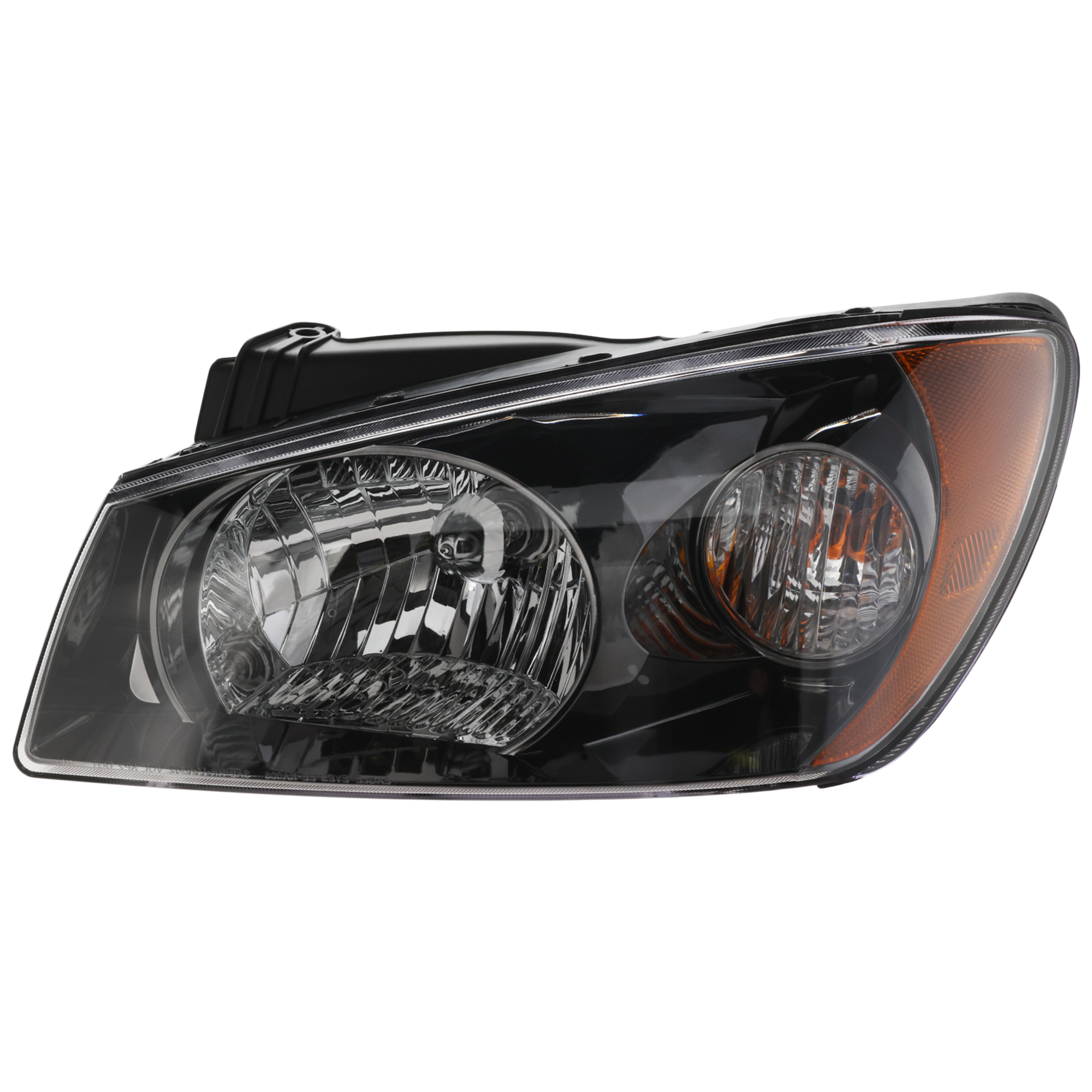 AM SPECTRA 04-06 HEAD LAMP LH Assembly Halogen Hatchback Sedan Exc. LX Model New Body Style SKU K100132 Partslink KI2502117 OEM 921012F230