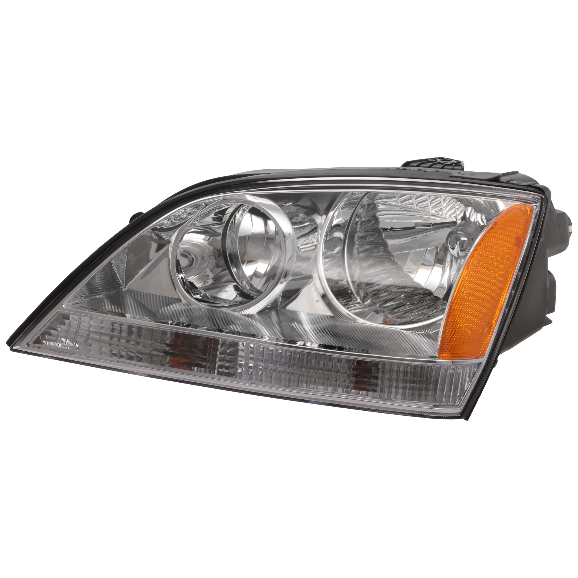 AM SORENTO 05-06 HEAD LAMP LH Assembly Halogen w o Sport Package SKU K100148 Partslink KI2502121 OEM 921013E041