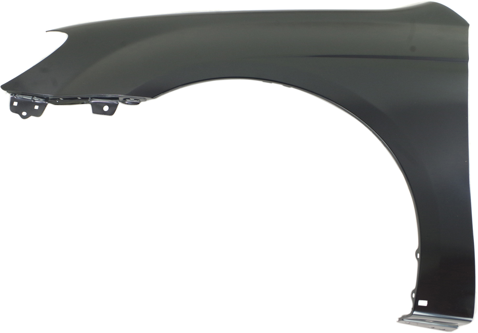 AM SPECTRA 07-09 FRONT FENDER LH Primed w o Signal Light Hole w Body Side Molding Holes SKU K220148 Partslink KI1240126 OEM 663112F020
