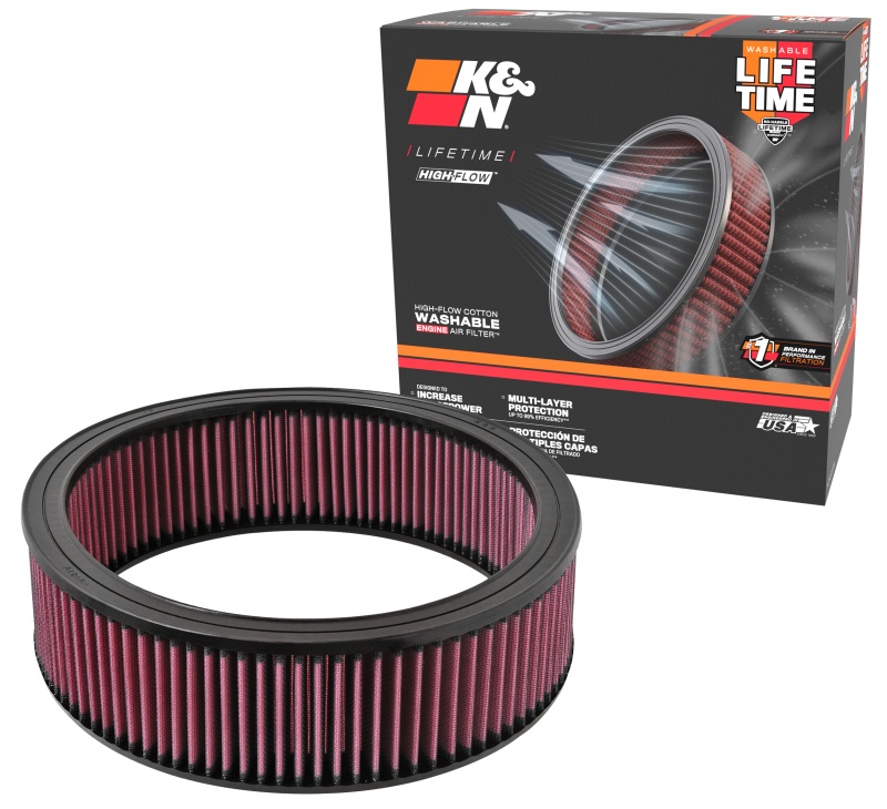 AM Replacement Air Filter|GM CARS TRUCKS 1968-97|Mvr: A|Round Replacement Filters SKU K33E1500