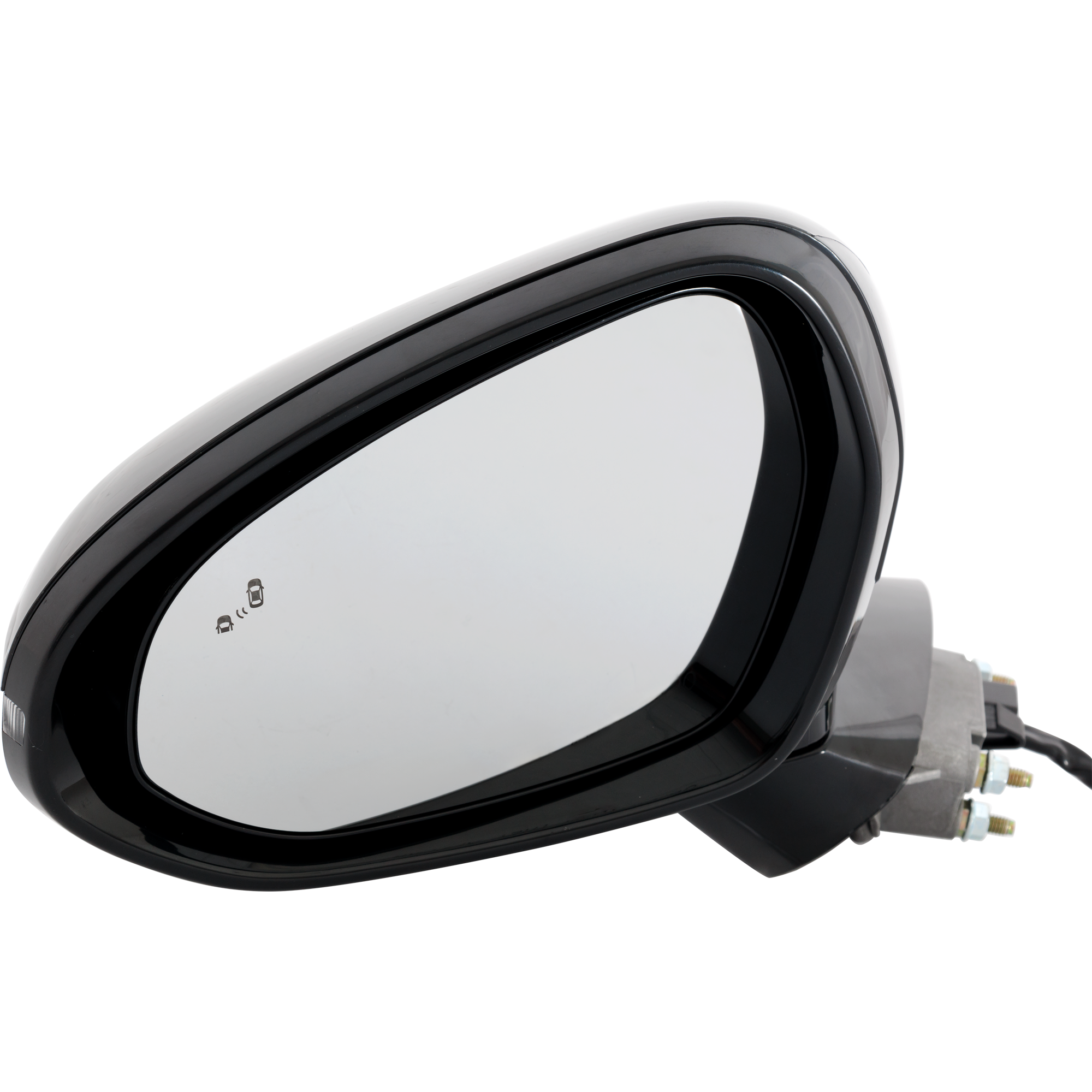 AM K5-21-24 MIRROR LH Power Manual Folding Heated Gloss Black GT GT Line Models w In housing Signal Light BSD in Glass No Memory Puddle Light Auto Dimming SKU KA106EL S Partslink KI1320247 OEM 87610L3020