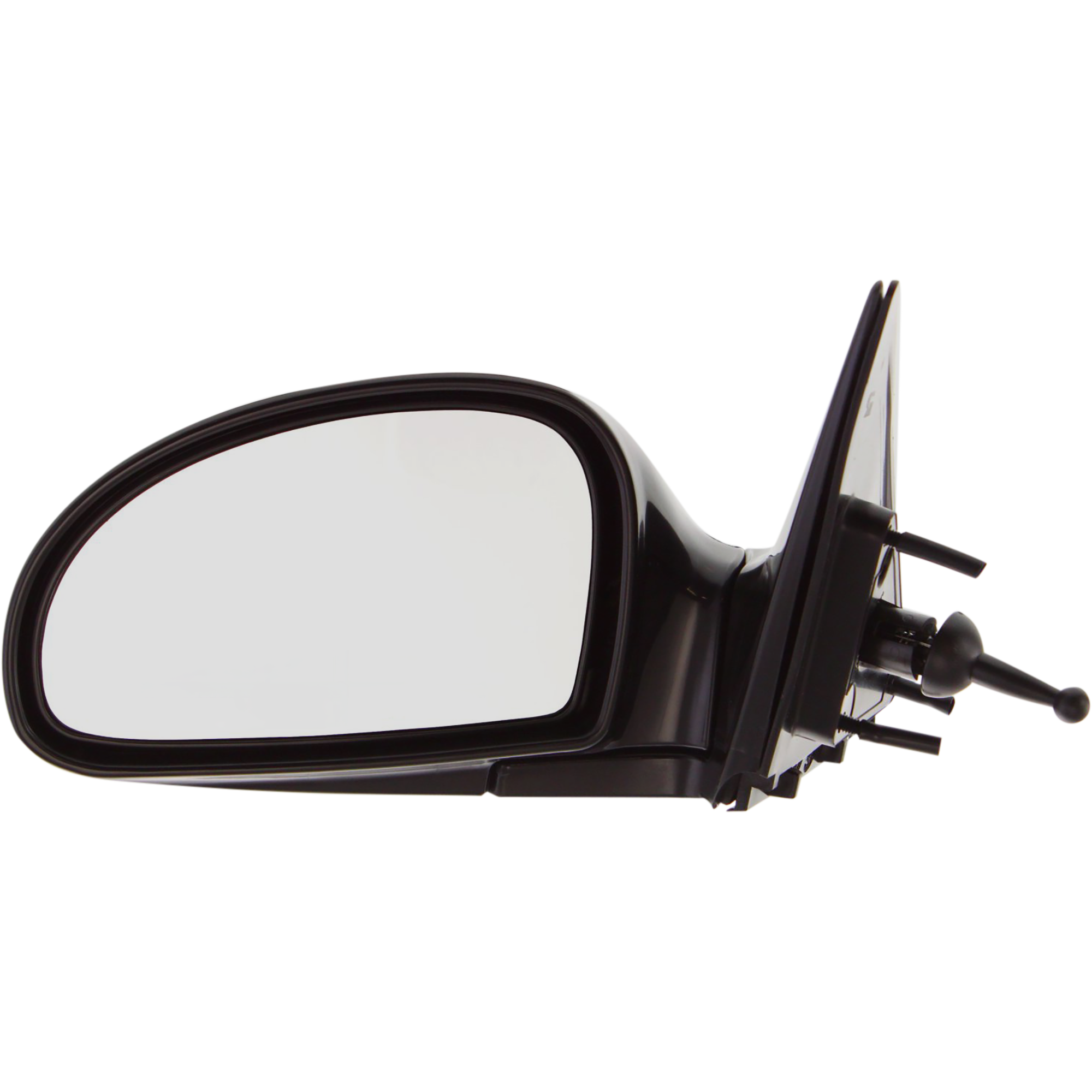 AM SPECTRA 04-09 MIRROR LH Manual Adjust Manual Folding Non Heated Paintable Chrome Glass Sedan Hatchback SKU KA14L Partslink KI1320125 OEM 876102F051