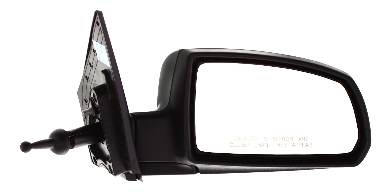 AM RIO 06-09 MIRROR RH Manual Adjust Manual Folding Non Heated Paintable Hatchback Sedan SKU KA22R Partslink KI1321138 OEM 876201G600