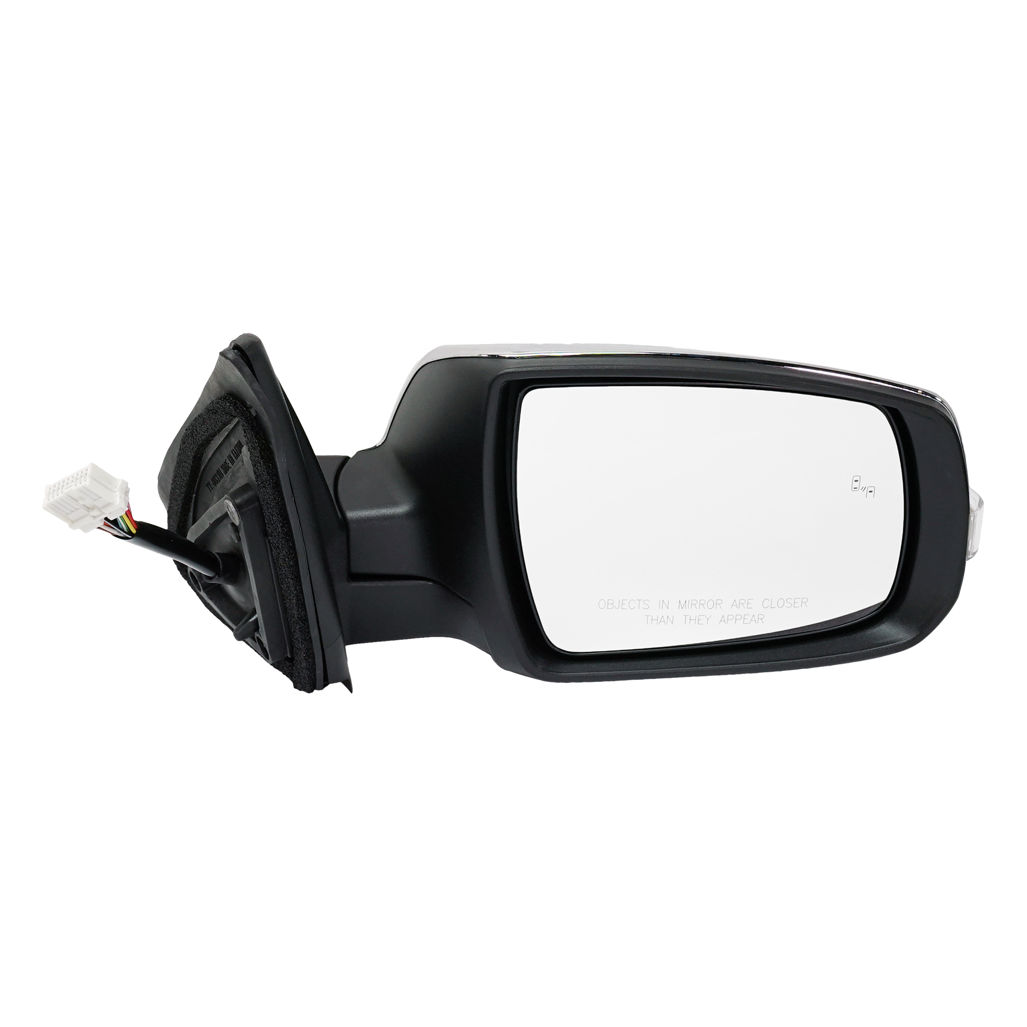 AM SORENTO 14-15 MIRROR LH Power Power Folding Heated Chrome w BSD Memory and Signal Light SKU KA84CL S Partslink KI1320212 OEM 876101U720