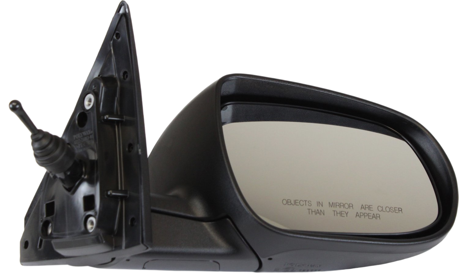 AM FORTE KOUP 10-13 MIRROR RH Manual Adjust Manual Folding Non Heated Paintable SKU KI102R Partslink KI1321165 OEM 876061M100