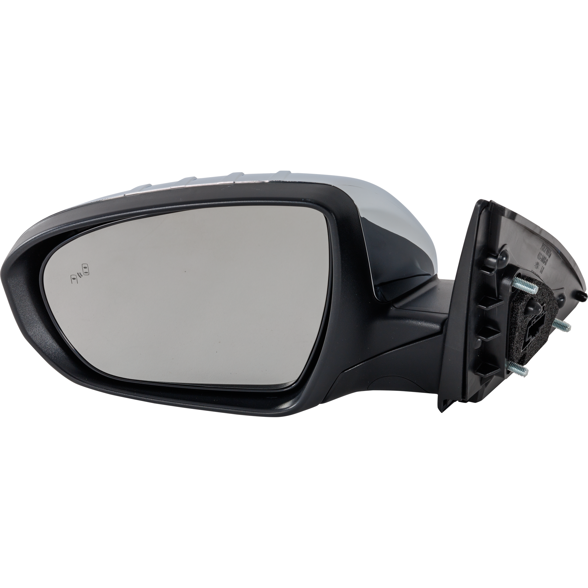 AM OPTIMA 14-15 MIRROR LH Power Power Folding Heated Chrome w BSD and Signal Light Exc. Hybrid Model USA Built Vehicle SKU KI20CL S Partslink KI1320230 OEM 876104C550