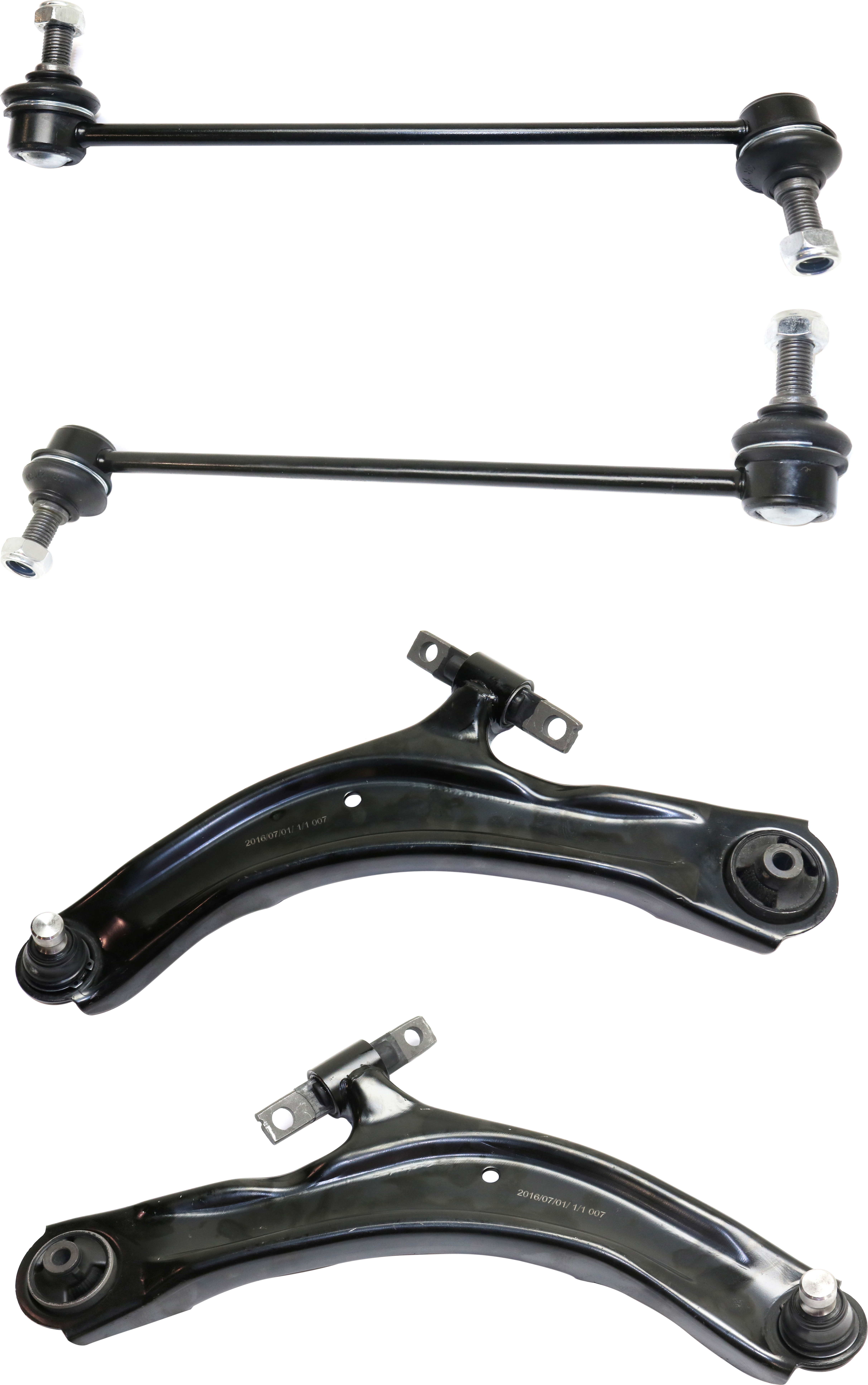 AM ROGUE 08-13 ROGUE SELECT 14-15 FRONT CONTROL ARM KIT RH AND LH Lower 4 pc kit with Sway Bar Link SKU KIT 010219-05 OEM 54501JG000-54500JG000-546681AA