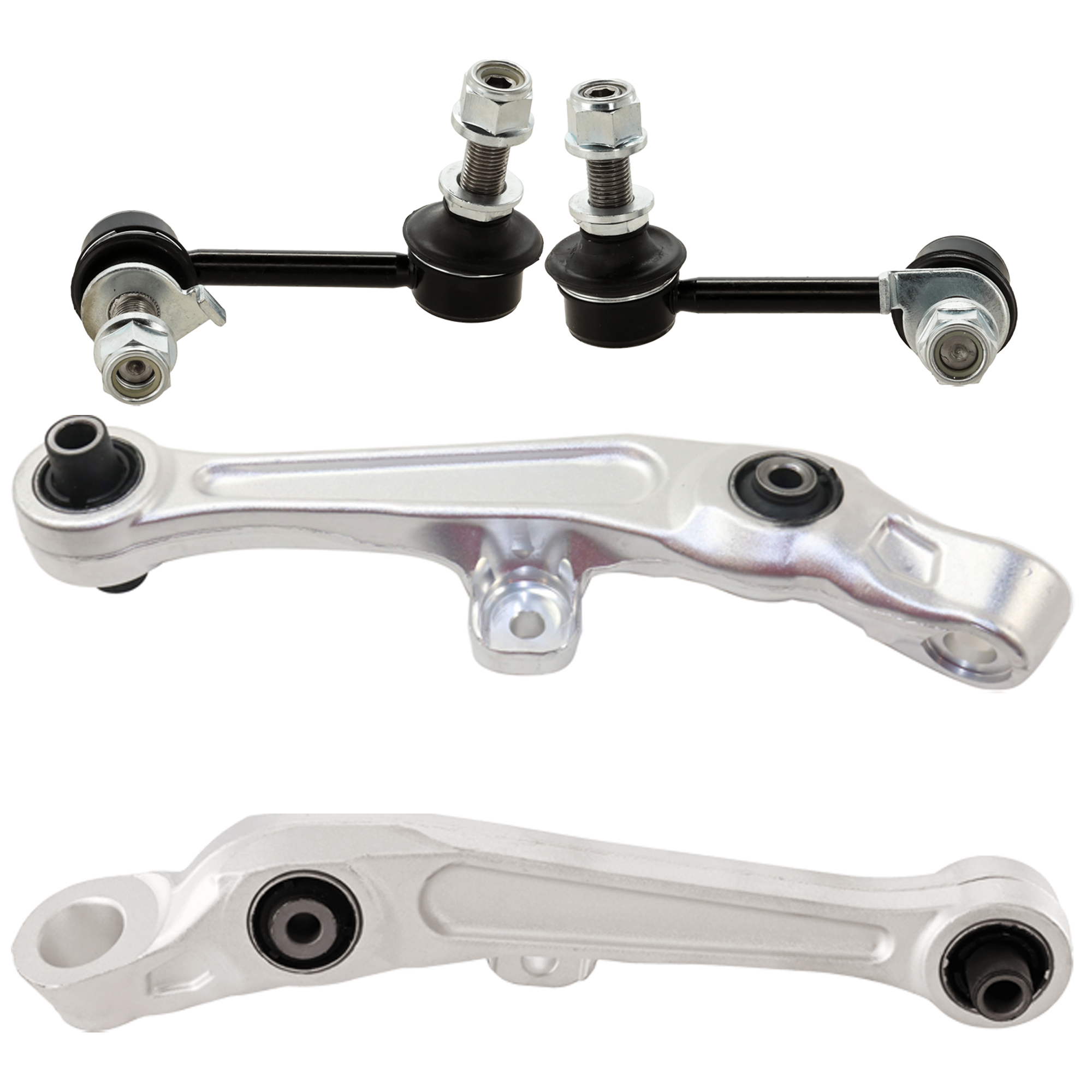 AM G35-05-07-350Z 05-09 FRONT CONTROL ARM KIT RH AND LH Lower Frontward 4 pc kit with Sway Bar Link SKU KIT 010219-09 OEM 54501AM602-54500AM602-1015920