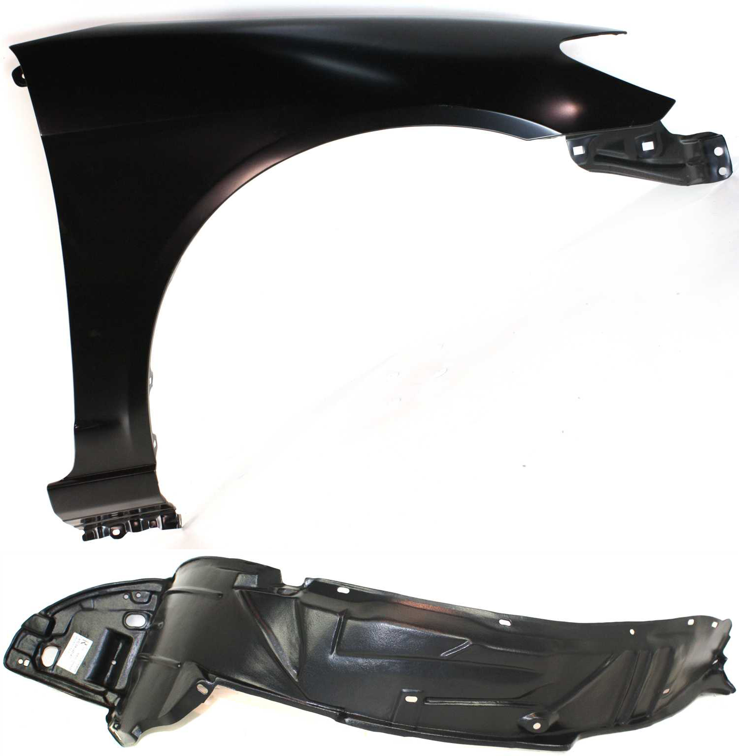 AM CIVIC 04-05 FRONT FENDER RH Primed 2 pc Kit with Fender Liner SKU KIT 010318-06 Partslink HO1241162 HO1249121 OEM 60211S5AA80ZZ 74101S5AJ01