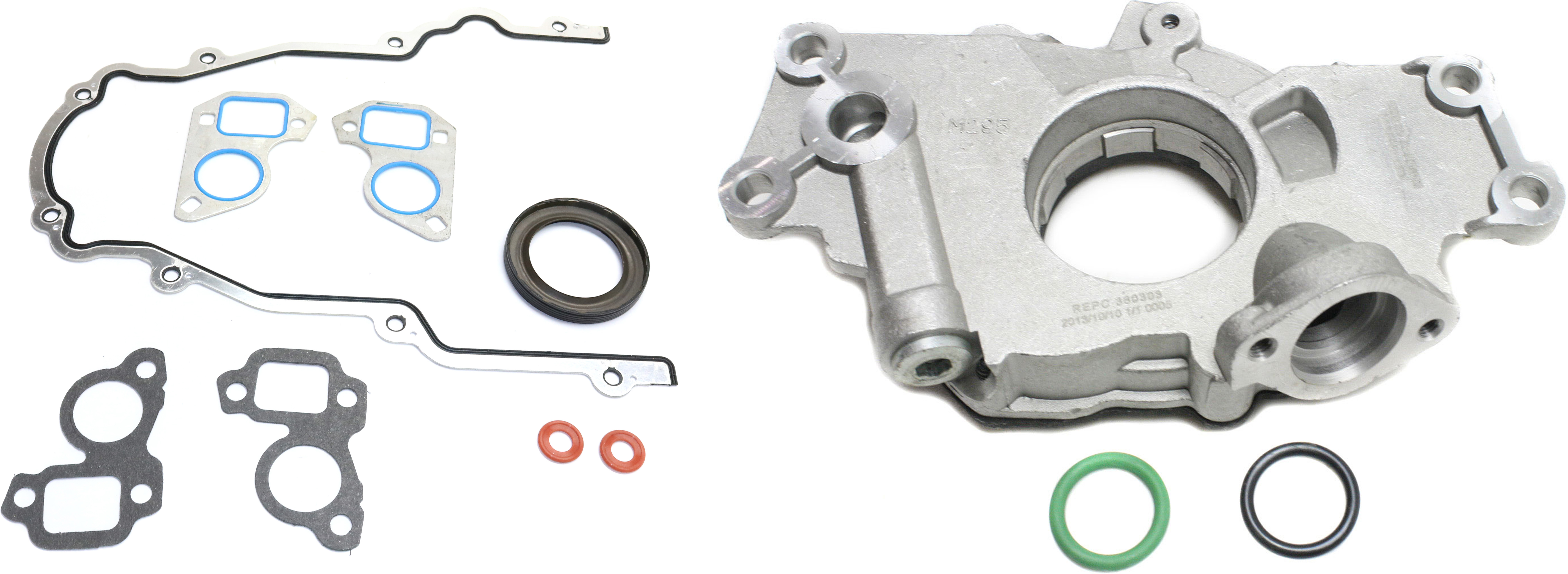 AM CORVETTE 97-13 SAVANA EXPRESS VAN 03-18 TIMING COVER GASKET 2 pc kit with Oil Pump SKU KIT 010319-04 OEM 14669-151019801 ATC3710 JV5022