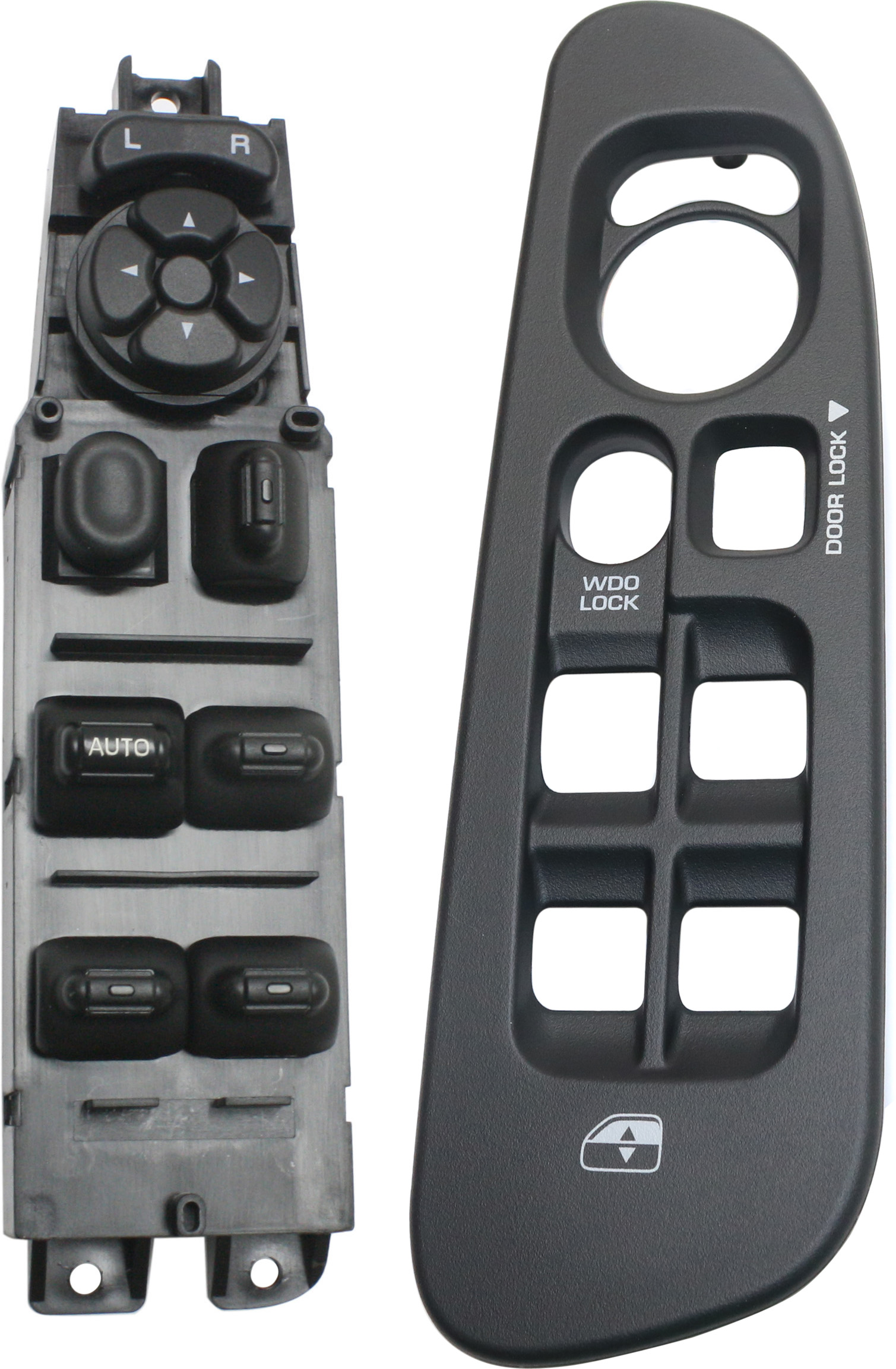 AM DODGE FULL SIZE P U 02-05 FRONT WINDOW SWITCH LH 2 pc Kit with Window Switch and Window Switch Bezel SKU KIT 010319-06 OEM 9701-660003-901448-5348084-534