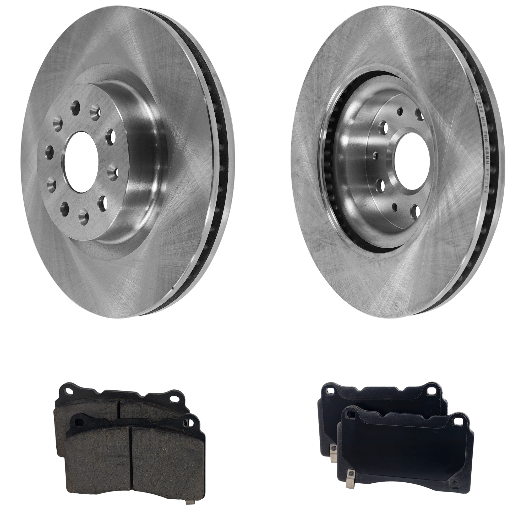 AM CT6-16-20 CTS 16-19 FRONT BRAKE DISC AND PAD KIT 4 pc kit SKU KIT 010623-20 OEM 13591198-23271117-84060417-842
