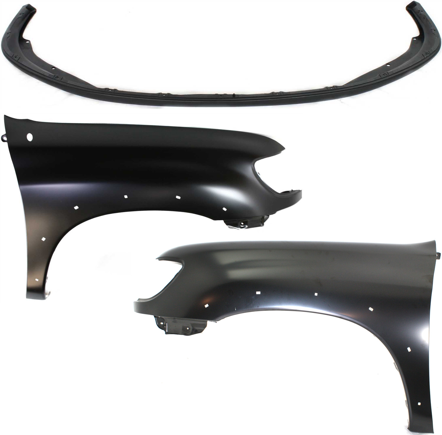 AM TUNDRA 00-06 FRONT FENDER RH AND LH 3 pc Kit Includes Bumper Cover SKU KIT 010718-232 Partslink TO1241176 TO1240176 TO1000198 OEM 538010C041-538020C041-521190C0