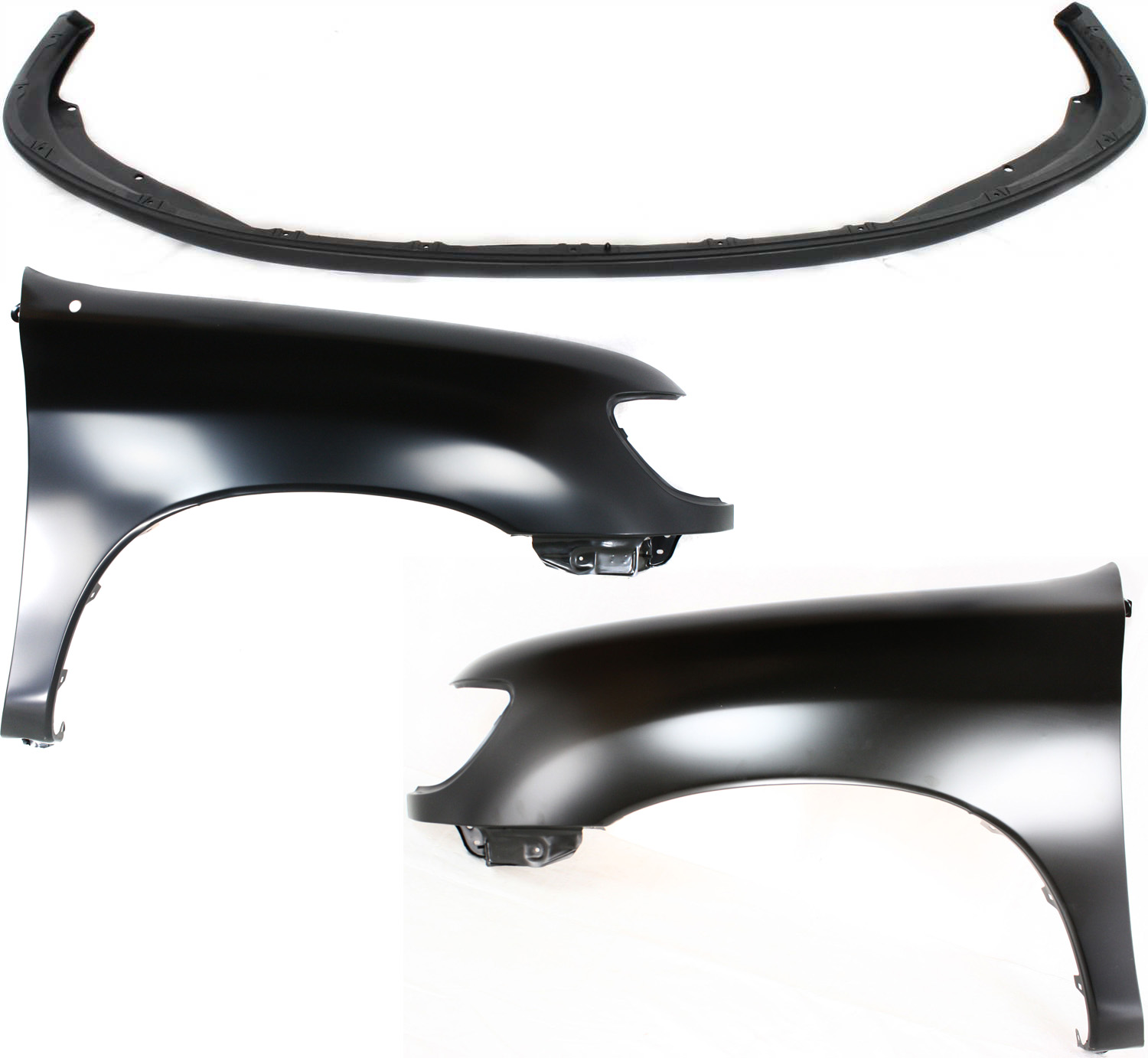 AM TUNDRA 00-06 FRONT FENDER RH AND LH 3 pc Kit Includes Bumper Cover SKU KIT 010718-233 Partslink TO1240177 TO1241177 TO1000198 OEM 538010C031-538020C031-521190C0