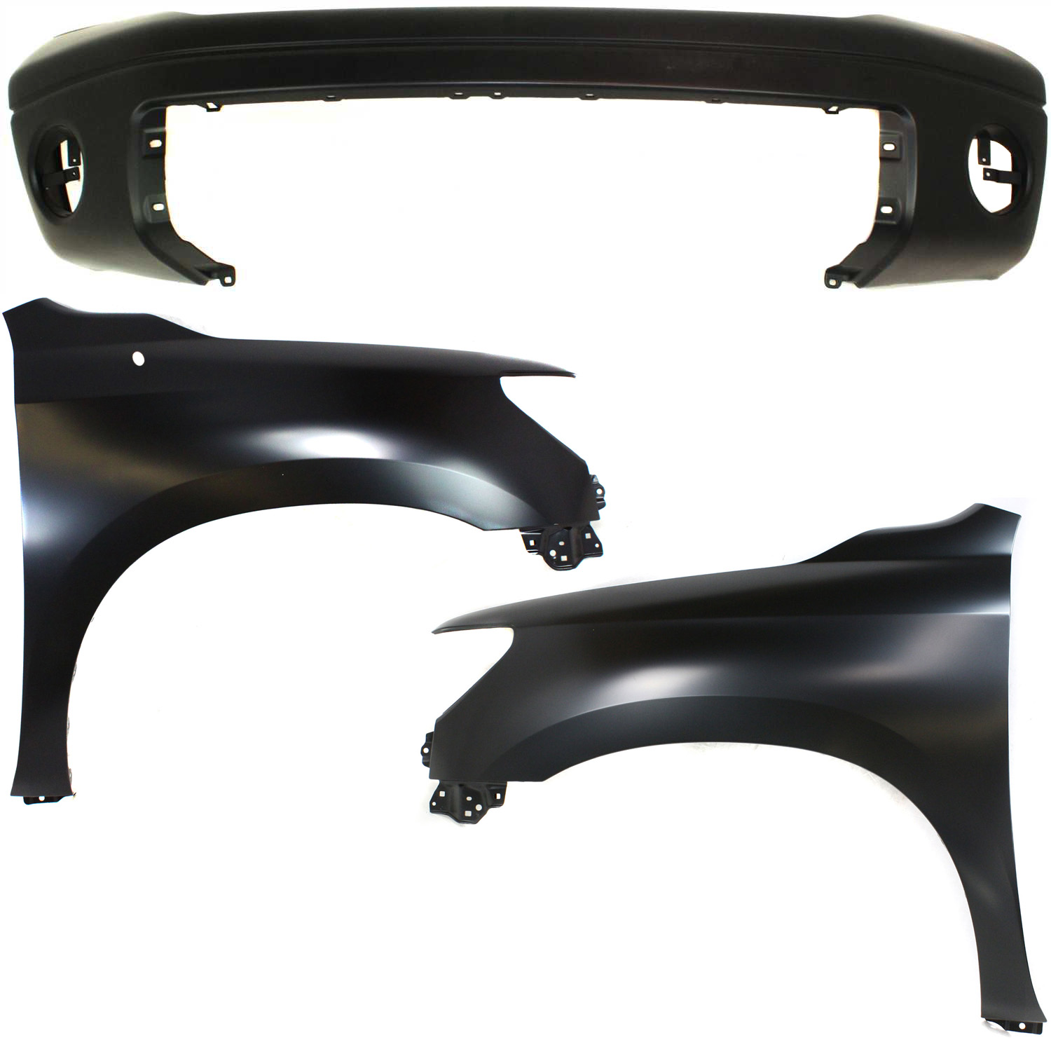 AM TUNDRA 07-13 FRONT FENDER RH AND LH 3 pc Kit Includes Bumper Cover SKU KIT 010718-239 Partslink TO1241217 TO1240217 TO1000332 OEM 538010C190-538020C170-521190C9