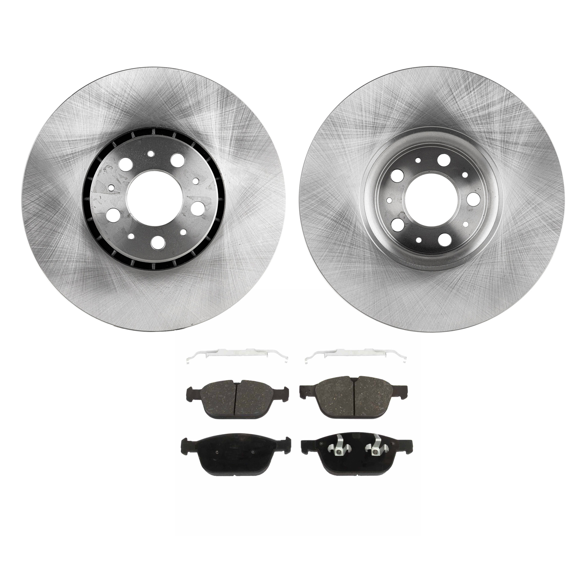 AM XC90-03-14 FRONT BRAKE DISC AND PAD KIT 2 Wheel Set SKU KIT 010722-111 OEM 312624890-307939430-312773340