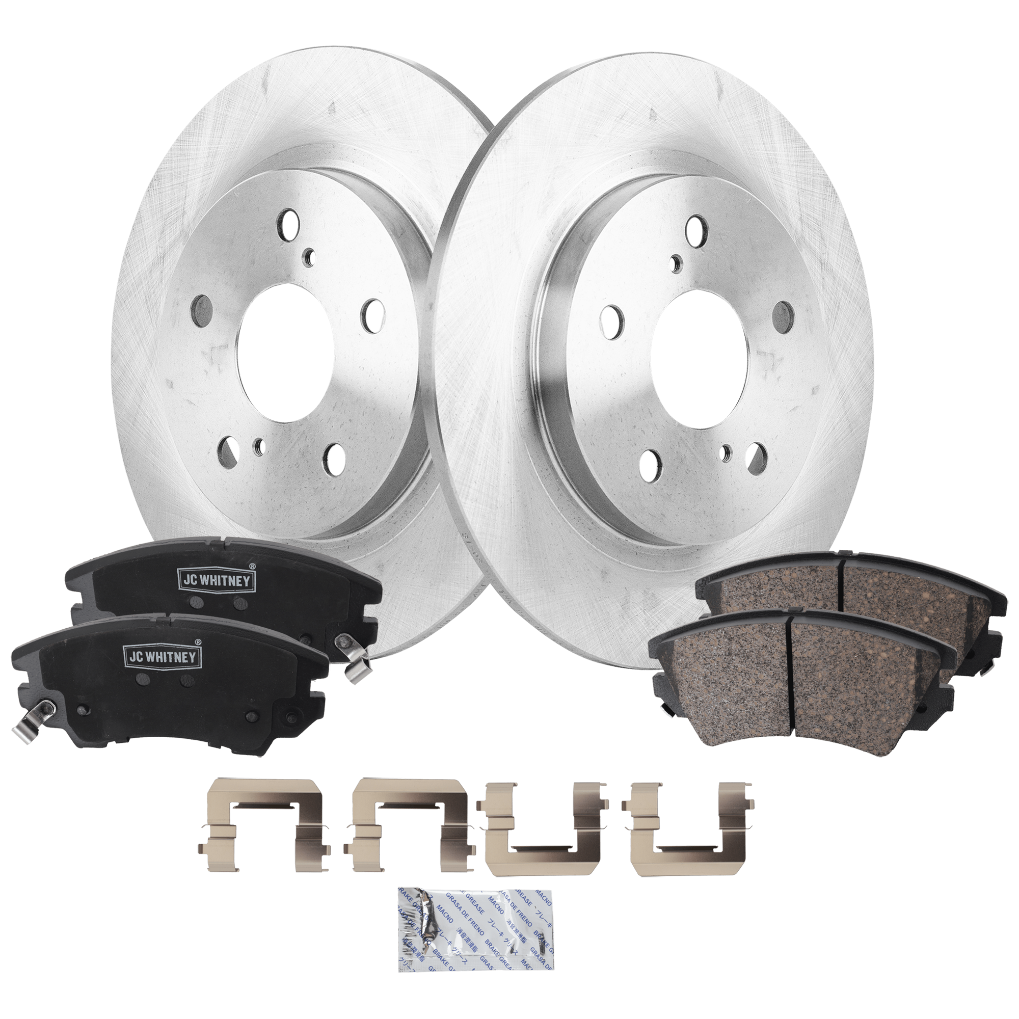 AM XB 08-15 IM 16-16 COROLLA IM 17-18 REAR BRAKE DISC AND PAD KIT 4 pc kit SKU KIT 010722-129 OEM 4243112290-4243102210-19184535