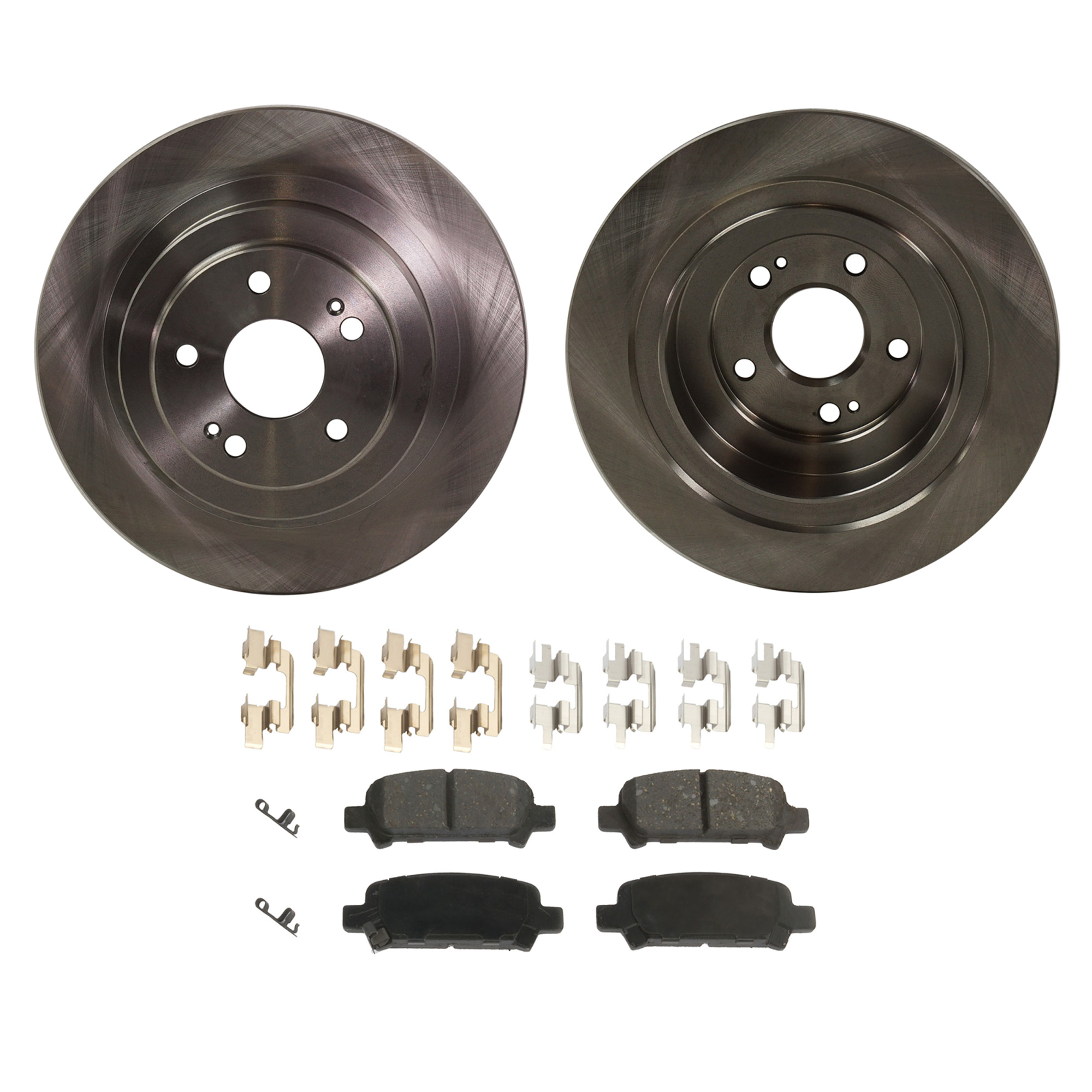 AM LEGACY OUTBACK 00-04 BAJA 03-06 REAR BRAKE DISC AND PAD KIT 4 pc Kit SKU KIT 010722-133 OEM 26700AE04B 26700AE04C 26292AE0