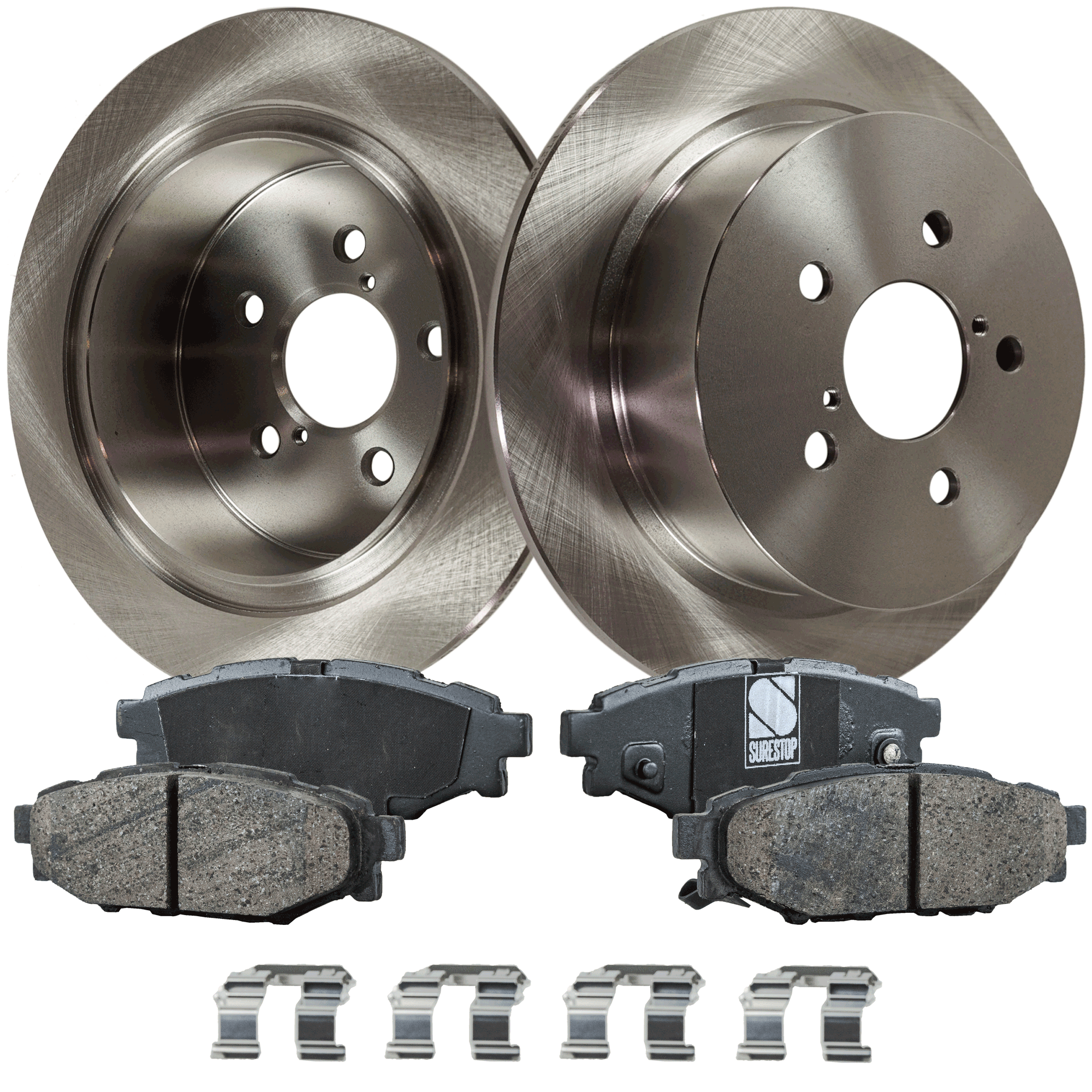 AM OUTBACK 05-09 REAR BRAKE DISC AND PAD KIT 2 Wheel Set SKU KIT 010722-142 OEM 26700AG01B 26700AG01A 26700AG0