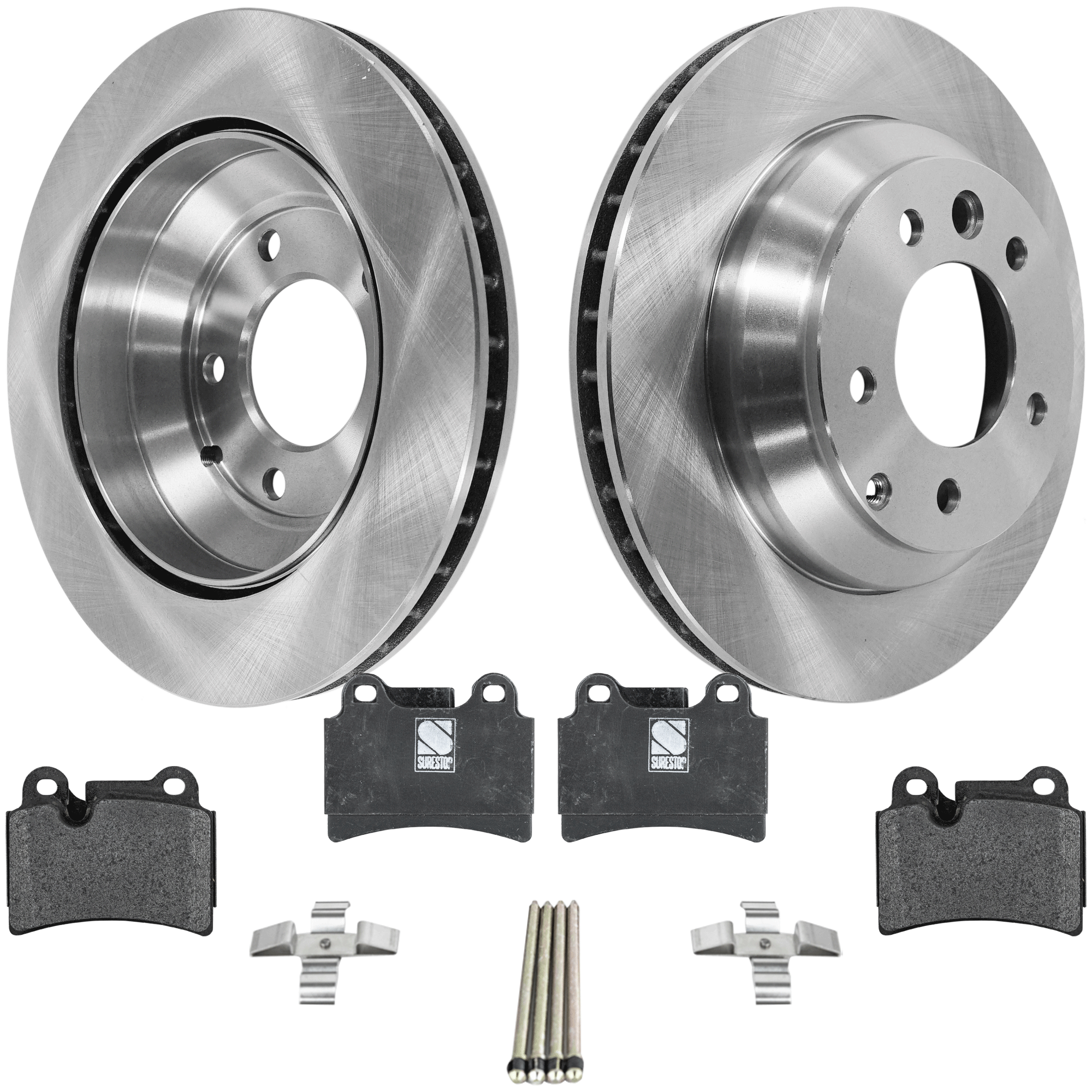 AM TOUAREG 06-10 REAR BRAKE DISC AND PAD KIT 2 Wheel Set SKU KIT 010722-163 OEM 7L6615601D 95535240130-7L86156