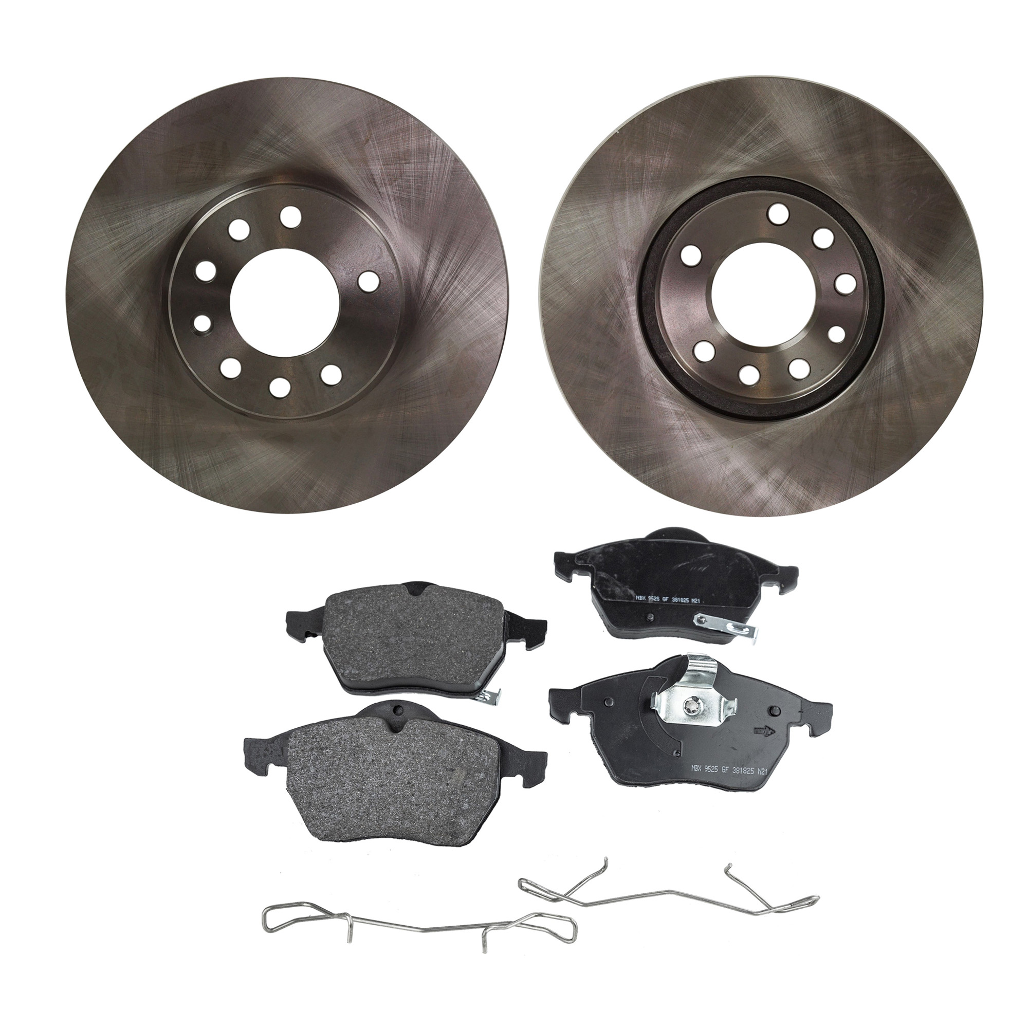 AM SAAB 900-98-98 SATURN L SERIES 00-05 FRONT BRAKE DISC AND PAD KIT 4 pc kit SKU KIT 010722-16 OEM 0569056-90512029-569056-483900