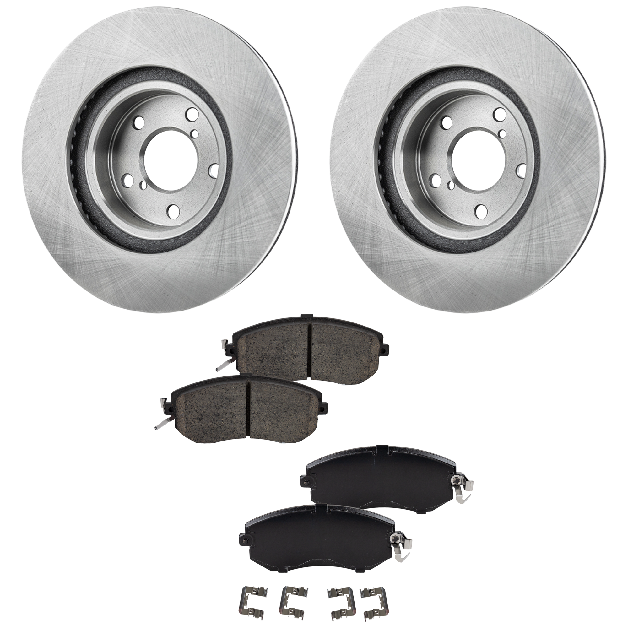 AM FR S 13-16 FRONT BRAKE DISC AND PAD KIT 4 pc kit Base Model SKU KIT 010722-26 OEM 26310AA091-26310AA092-26310AA1