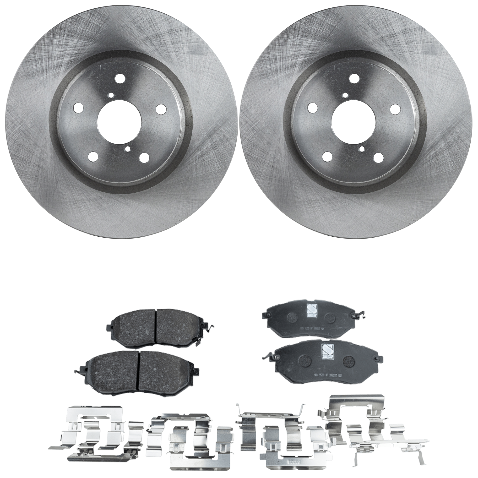 AM B9 TRIBECA 06-07 LEGACY 15-17 WRX 15-18 FRONT BRAKE DISC AND PAD KIT 4 pc kit SKU KIT 010722-31 OEM 26300XA00A 26296AG000-26296AG0