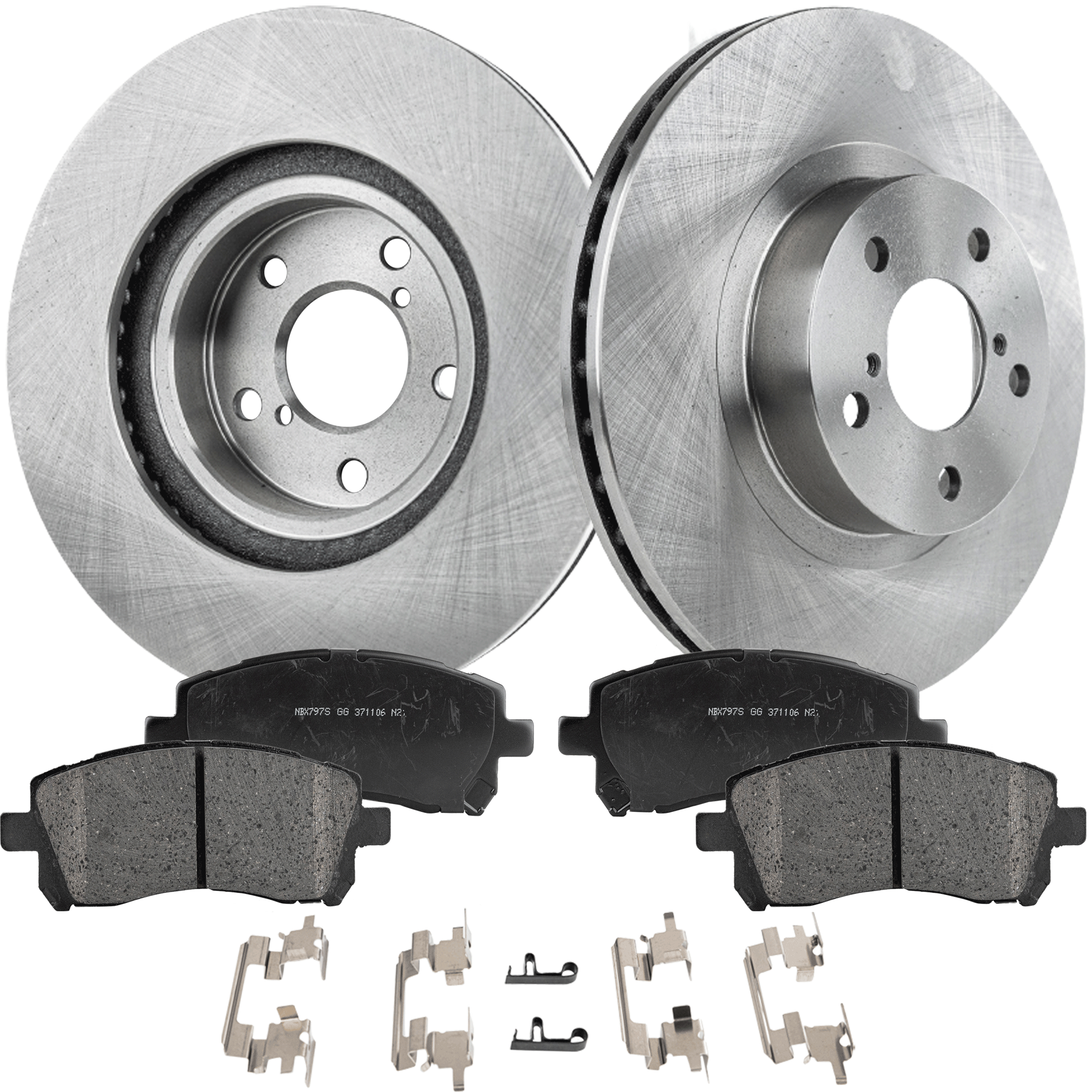 AM LEGACY 97-02 FORESTER 98-02 FRONT BRAKE DISC AND PAD KIT 4 pc kit SKU KIT 010722-34 OEM 26310AA091-26310AA092-26310AA1