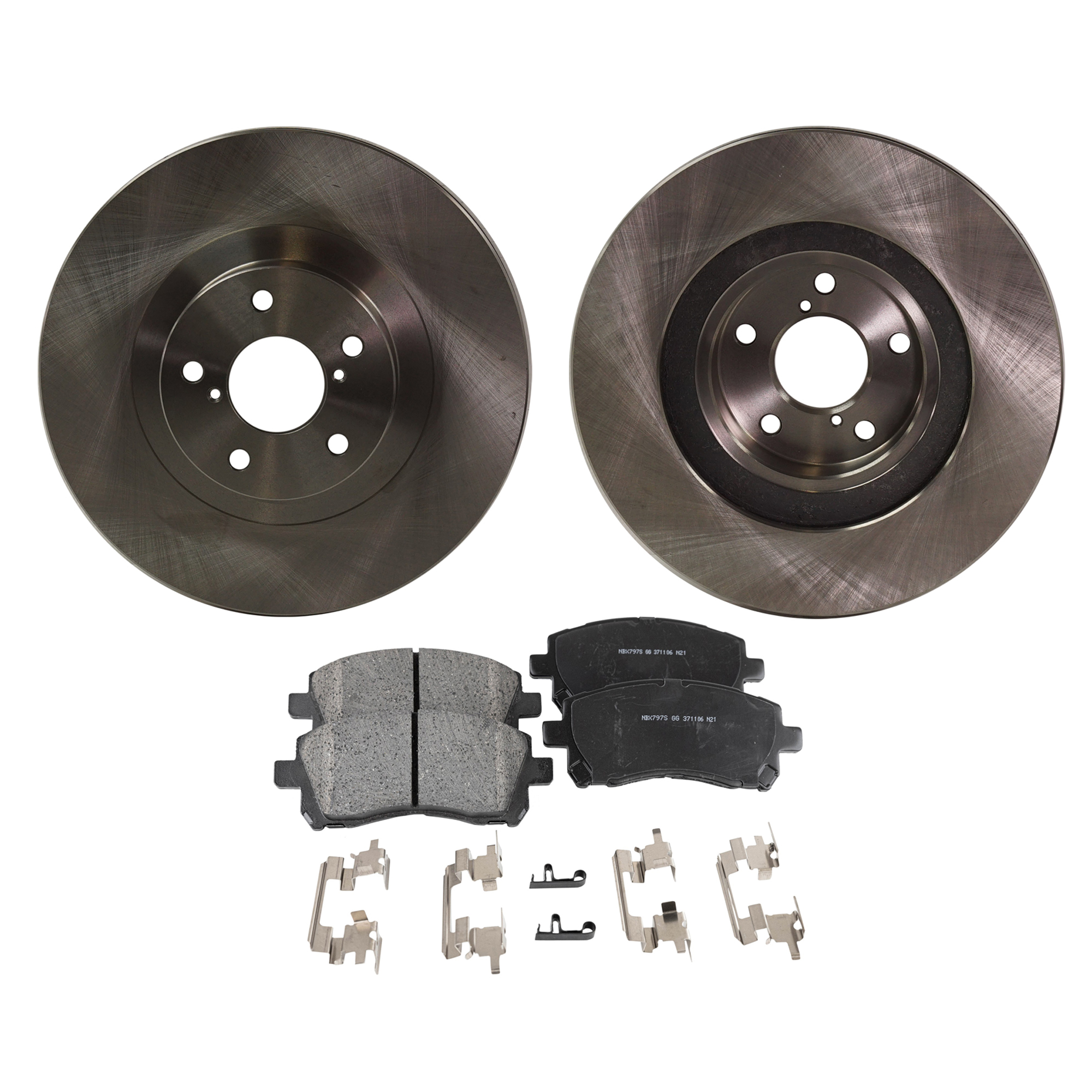 AM LEGACY 02-02 OUTBACK 01-01 FRONT BRAKE DISC AND PAD KIT 4 pc kit SKU KIT 010722-38 OEM 26300AE060-26310AC040-26310AC0