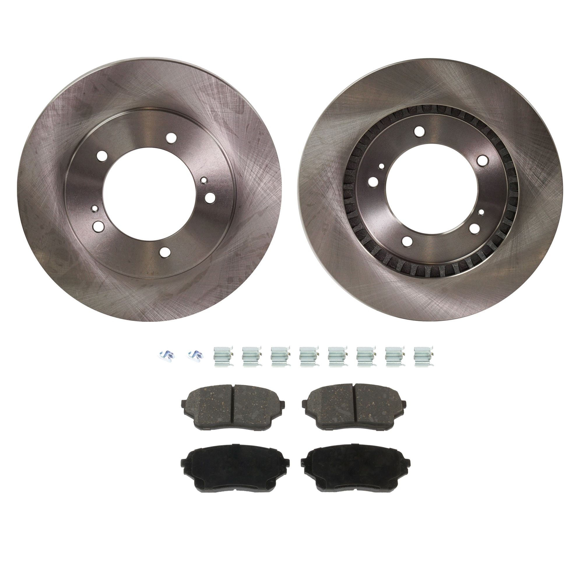 AM XL 7-04-06 FRONT BRAKE DISC AND PAD KIT 2 Wheel Set SKU KIT 010722-52 OEM 5521165D14000-5520050J01-55200