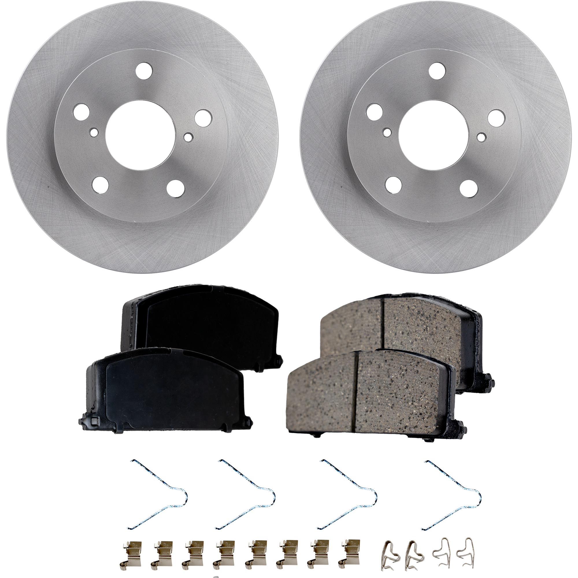 AM MR2-91-95 FRONT BRAKE DISC AND PAD KIT 4 pc kit SKU KIT 010722-75 OEM 397-3293-25627-86180-96180