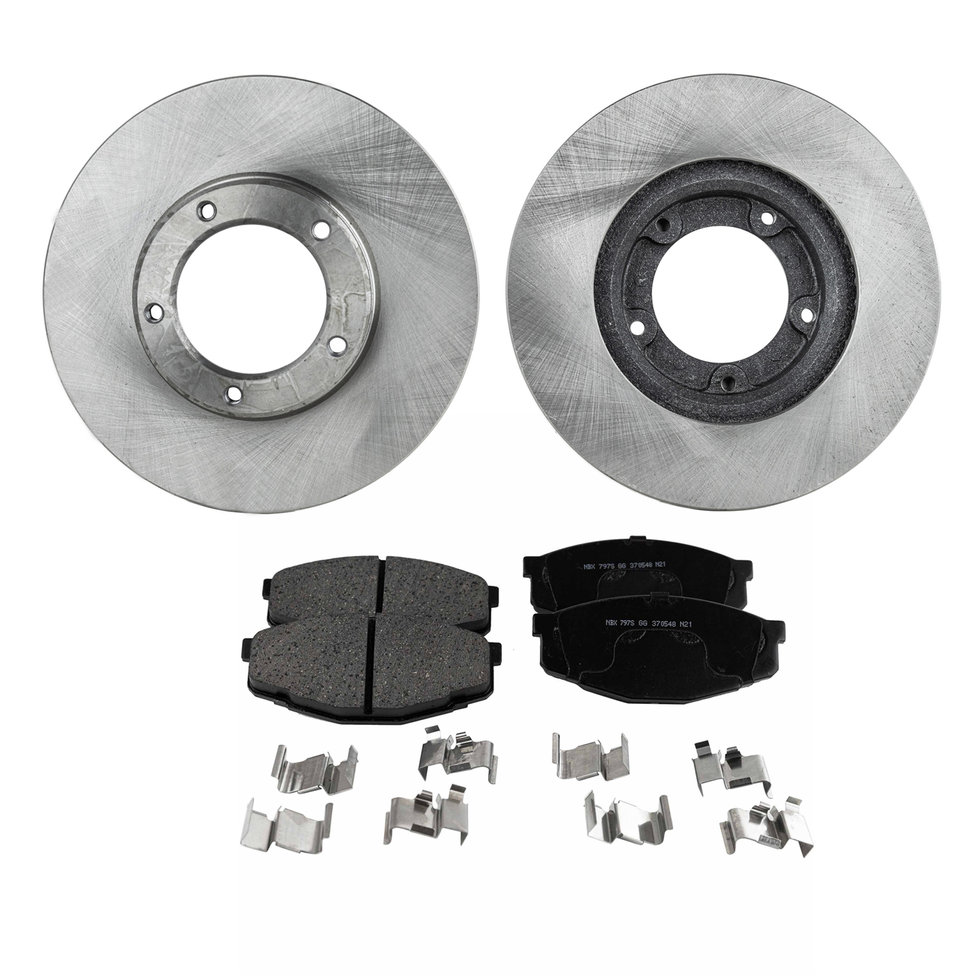 AM PICKUP 89-95 FRONT BRAKE DISC AND PAD KIT 2 Wheel Set SKU KIT 010722-81 OEM 4351235140-0446522140-04465YZZ