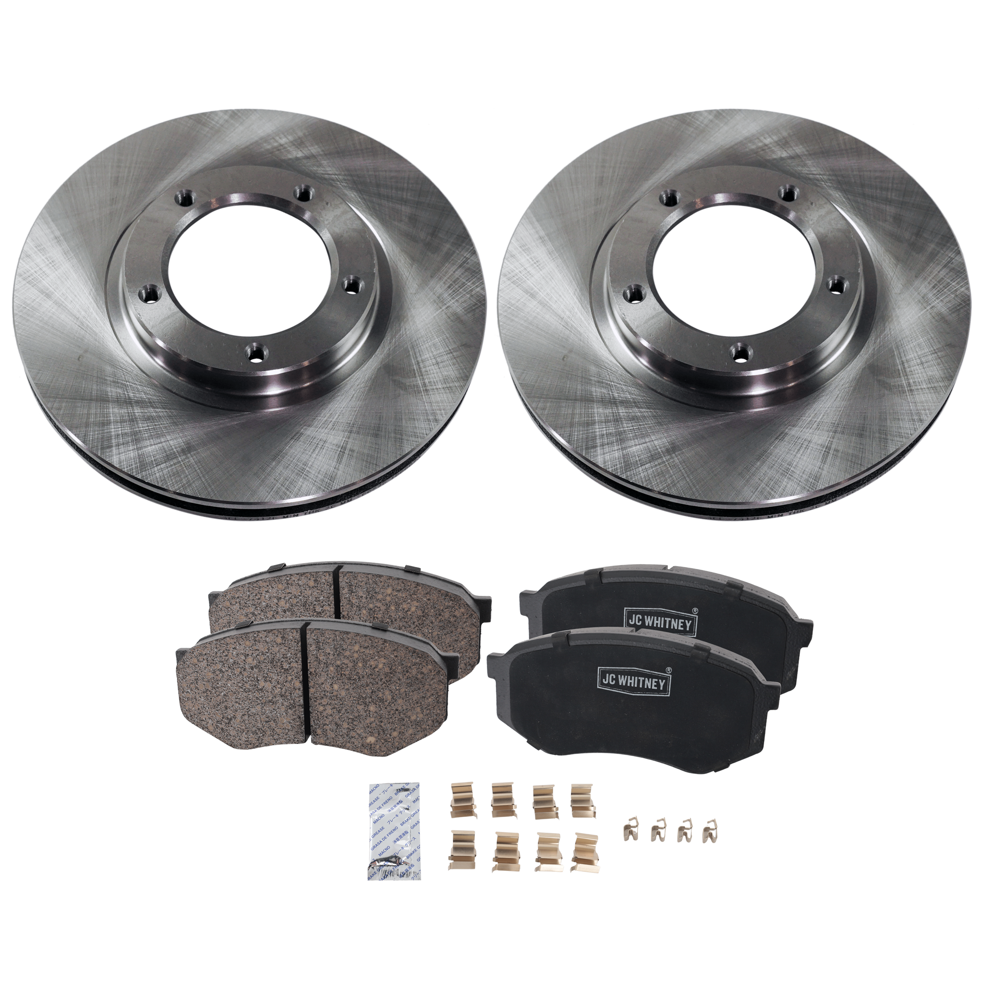 AM TACOMA 95-04 FRONT BRAKE DISC AND PAD KIT 4 pc kit SKU KIT 010722-94 OEM 4351235300-4351204010-43512352
