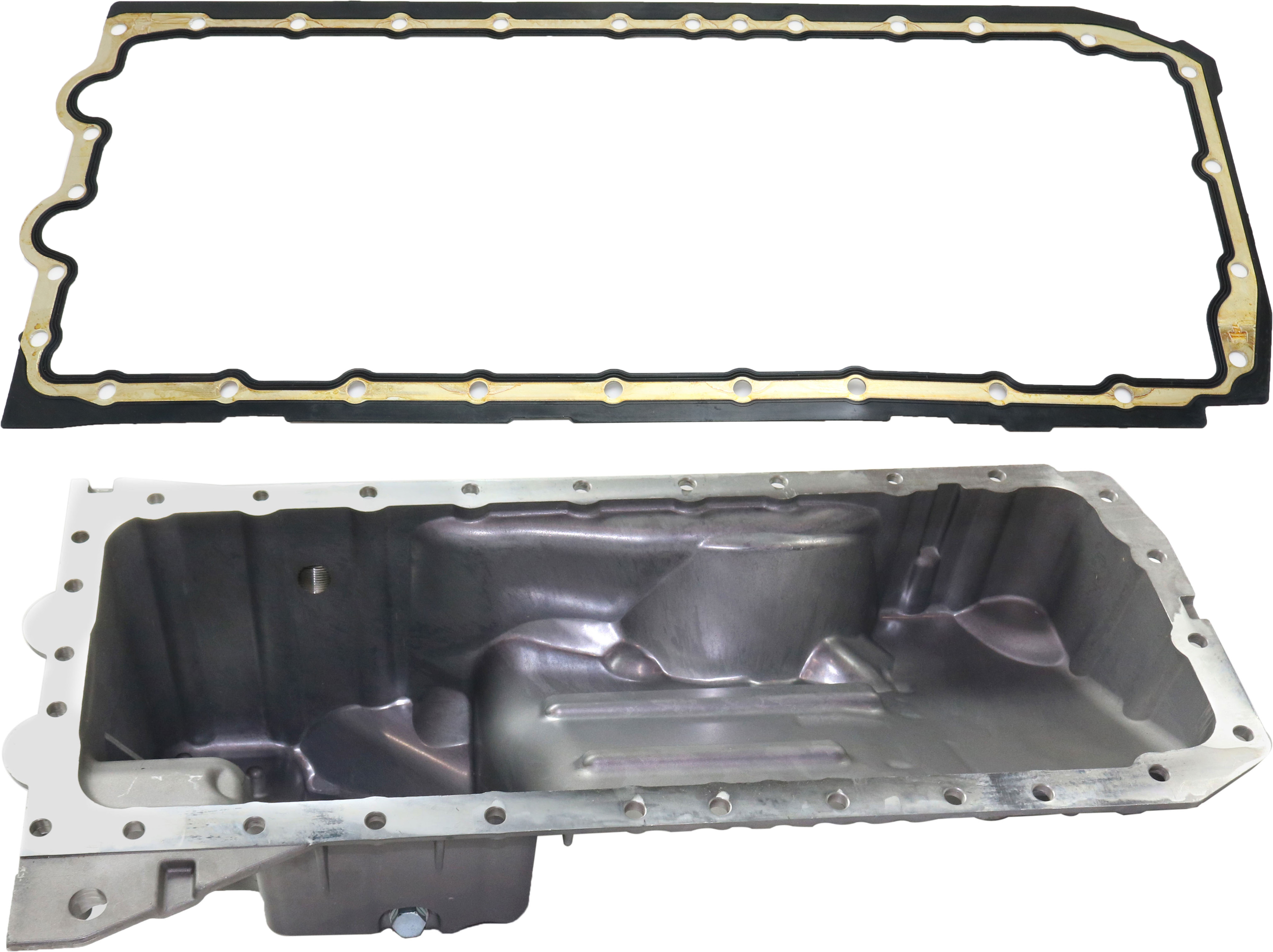 AM 3 SERIES 06-12-128I 08-13 OIL PAN 2 pc Kit with Oil Pan Gasket SKU KIT 010919-02 OEM 11137539412-11137552414-111375