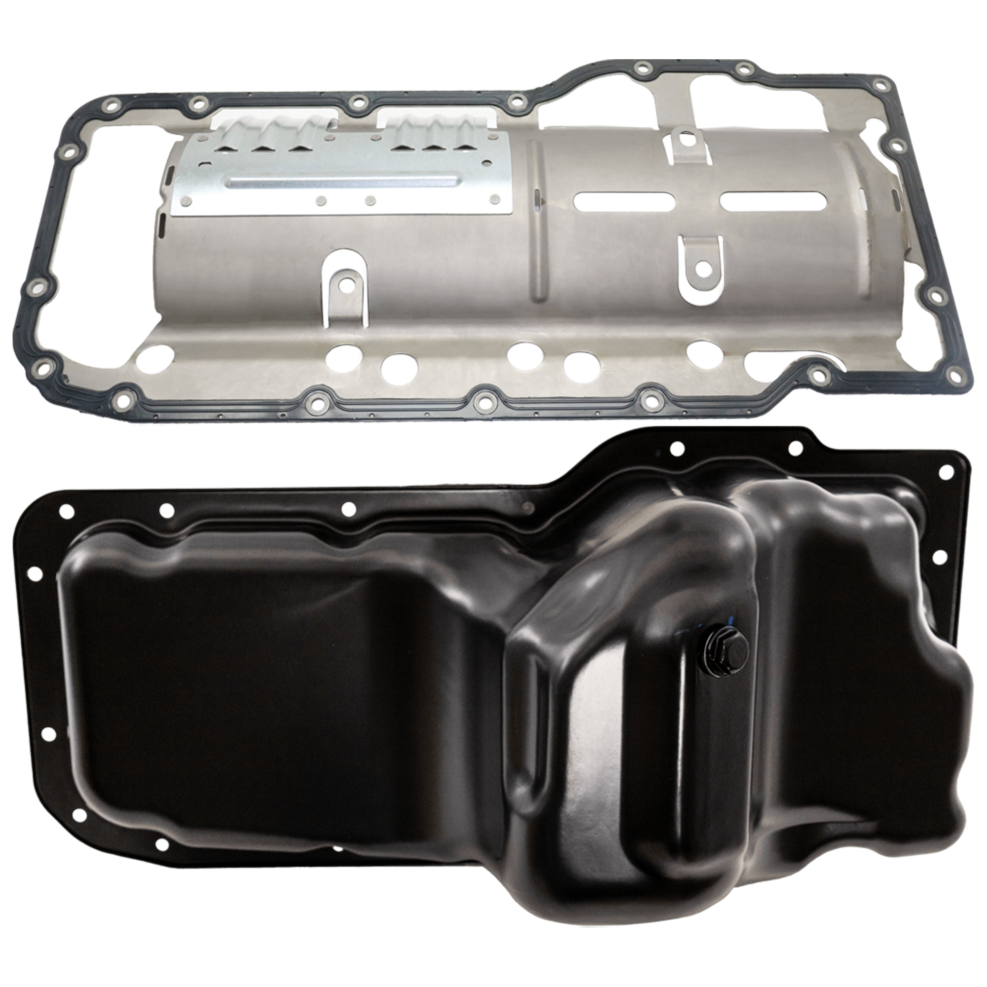 AM DURANGO 04-09 ASPEN 07-09 OIL PAN 2 pc kit with Oil Pan Gasket 8 Cyl 4.7L eng. SKU KIT 010919-05
