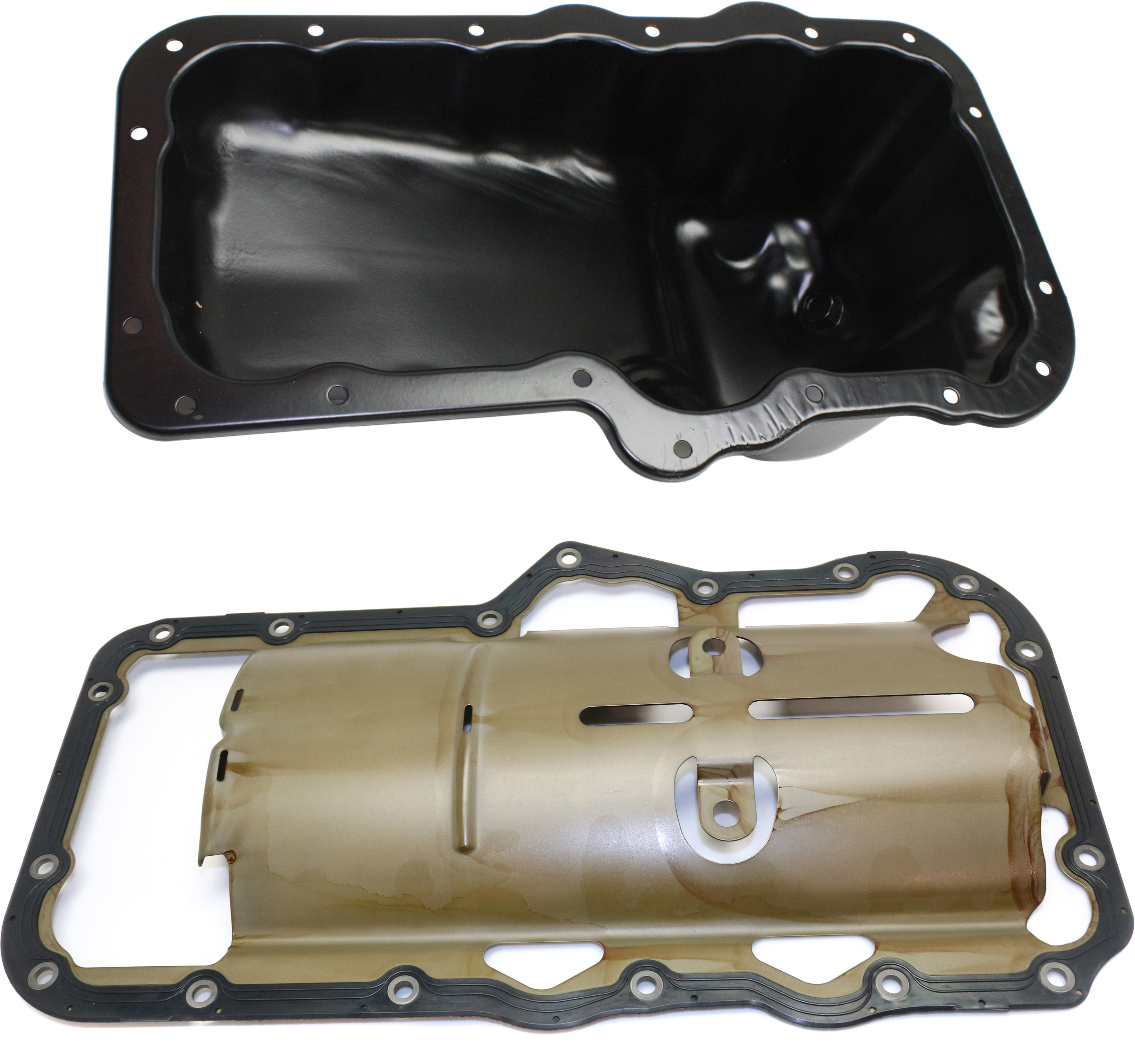 AM LIBERTY RAM 1500-02-12 OIL PAN 2 pc kit with Oil Pan Gasket 6 Cyl 3.7L eng. SKU KIT 010919-10 OEM 103280-264249-501333-3310259-5