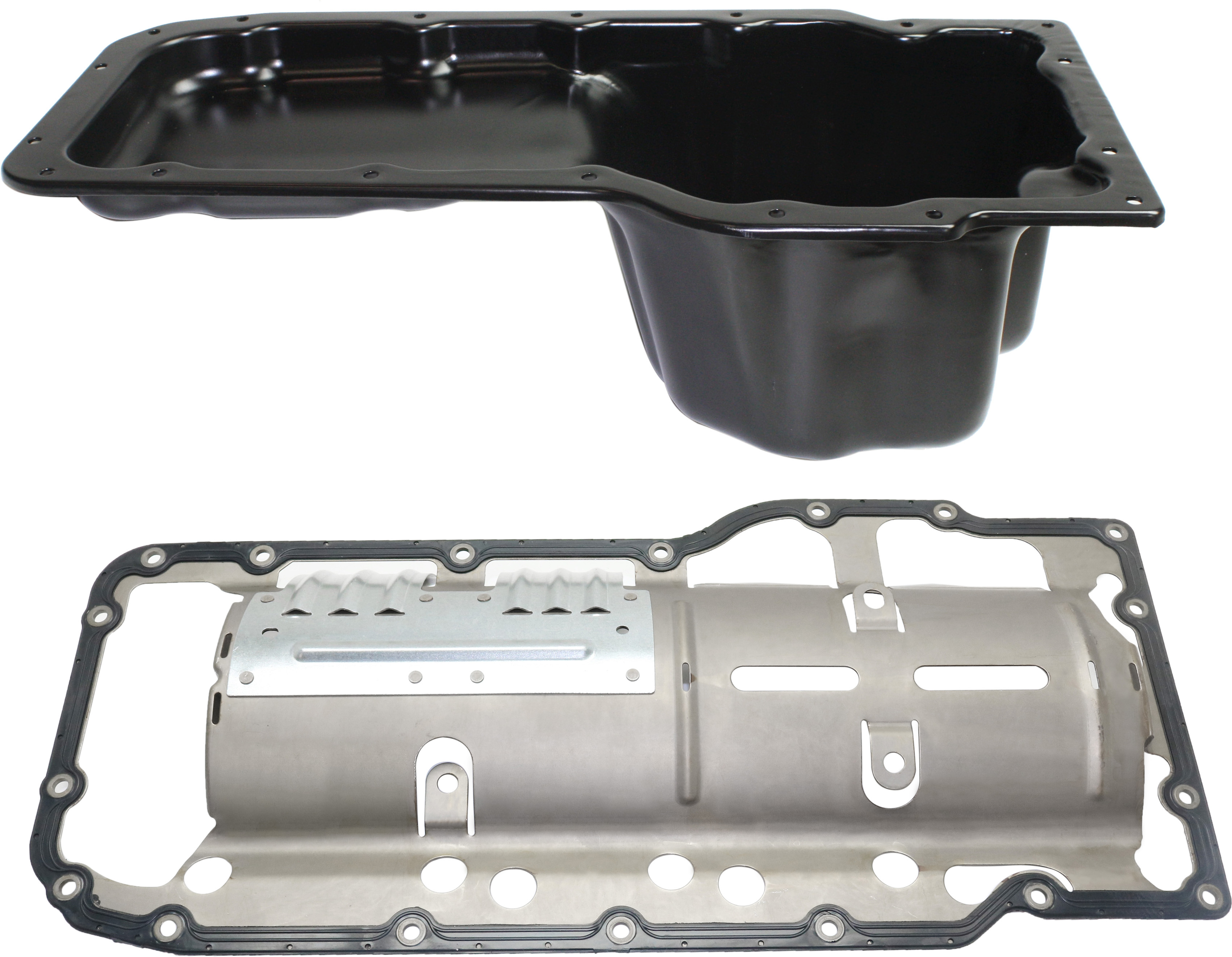 AM GRAND CHEROKEE 99-04 RAM 1500-02-04 OIL PAN 2 pc kit with Oil Pan Gasket 8 Cyl 4.7L eng. SKU KIT 010919-12