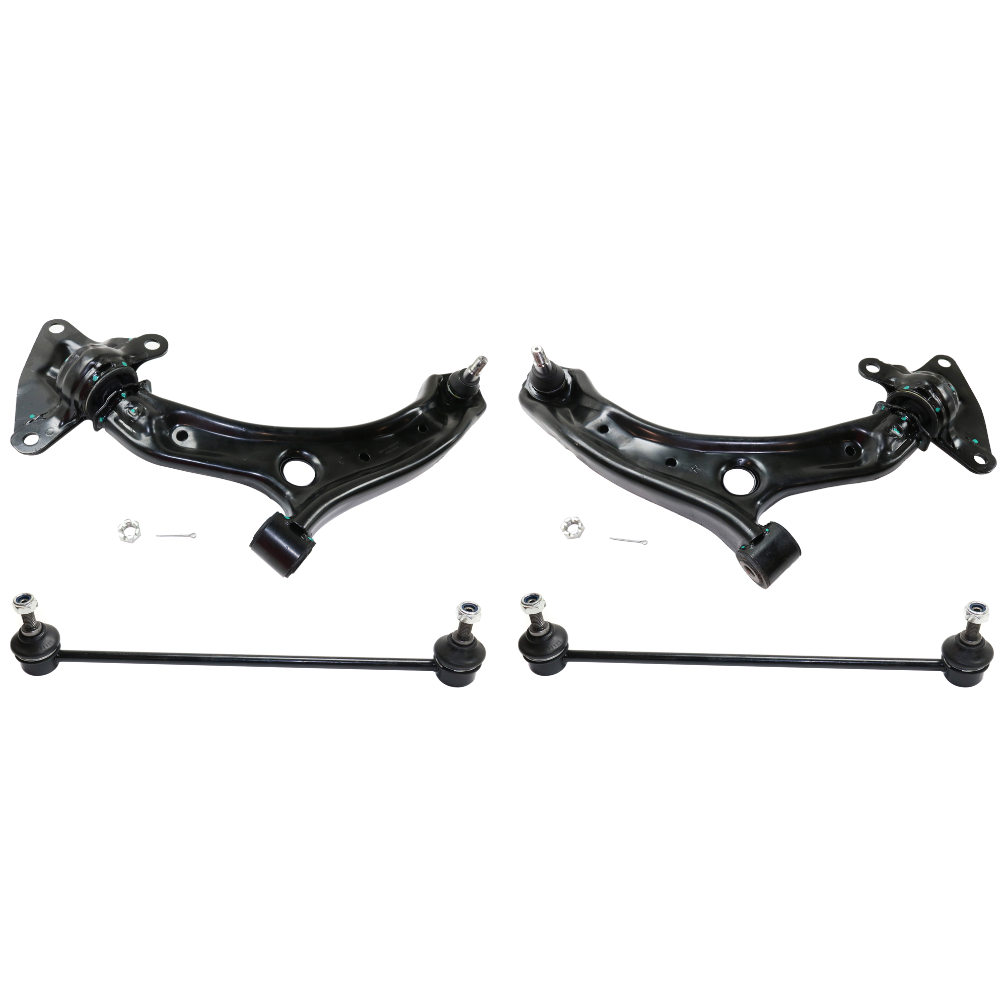 AM LANCER 02-07 FRONT CONTROL ARM RH AND LH Lower 4 pc kit with Sway Bar Links SKU KIT 010919-14 OEM 51360TK6A01-51350TK6A01-101692