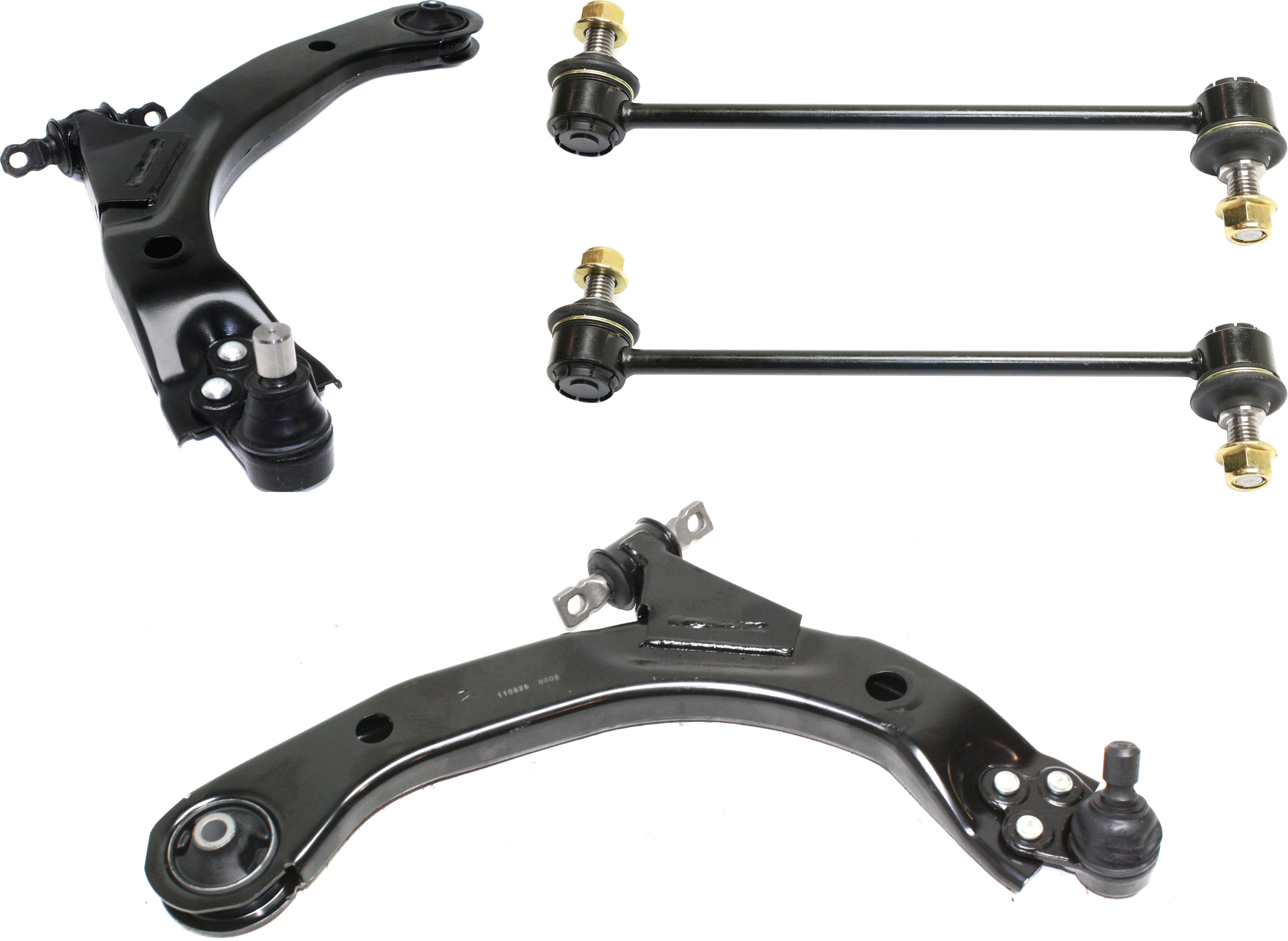 AM COBALT 05-08 FRONT CONTROL ARM RH AND LH LOWER 4 pc kit with Sway Bar Links SKU KIT 010919-19 OEM 25984680-25984681-20784688
