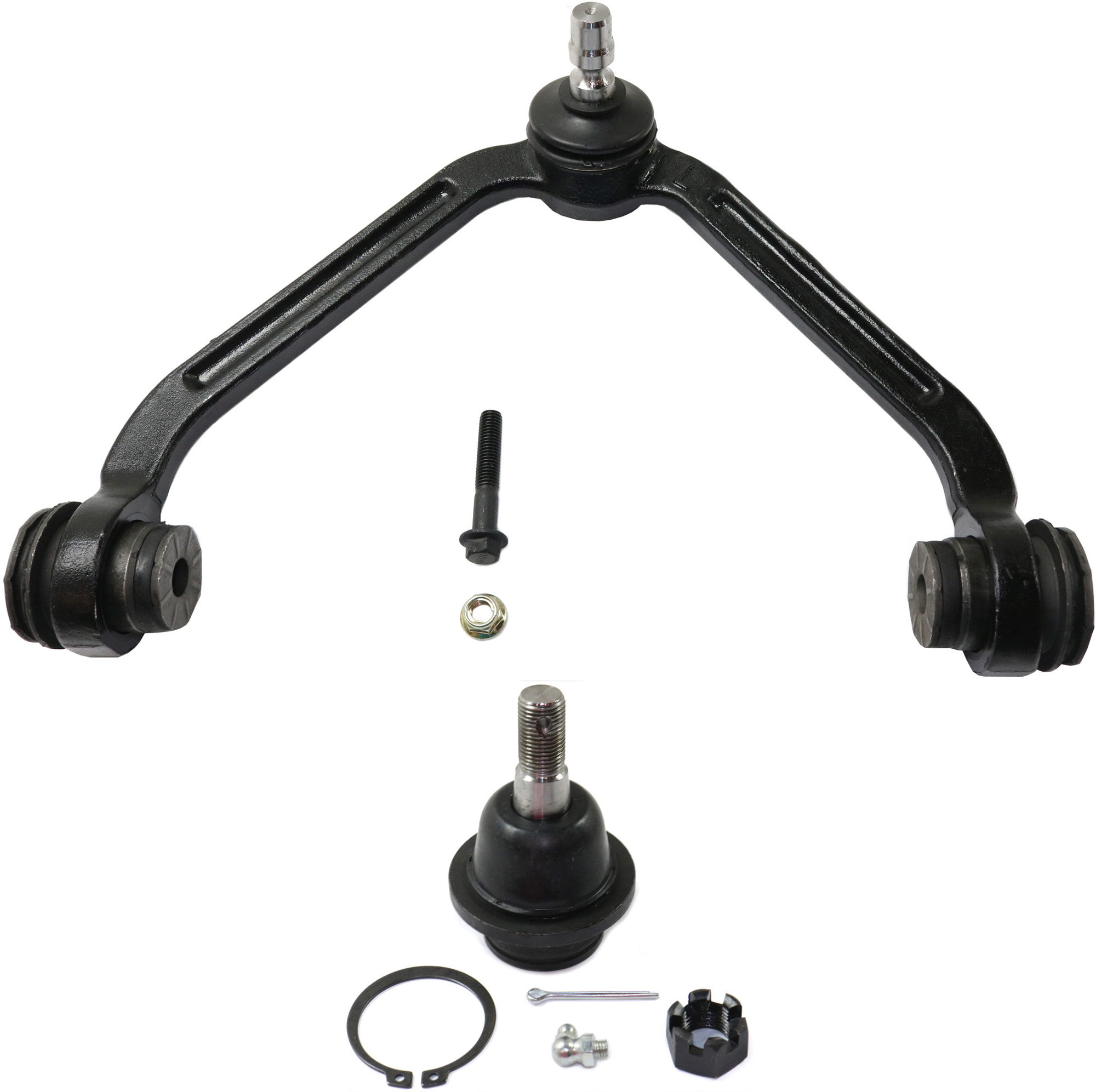 AM EXPLORER 95-01 EXPLORER SPORT TRAC 01-05 FRONT CONTROL ARM KIT LH Upper 2 pc Kit with Ball Joint SKU KIT 011016-01 OEM 104222-285019-1016769-2601460