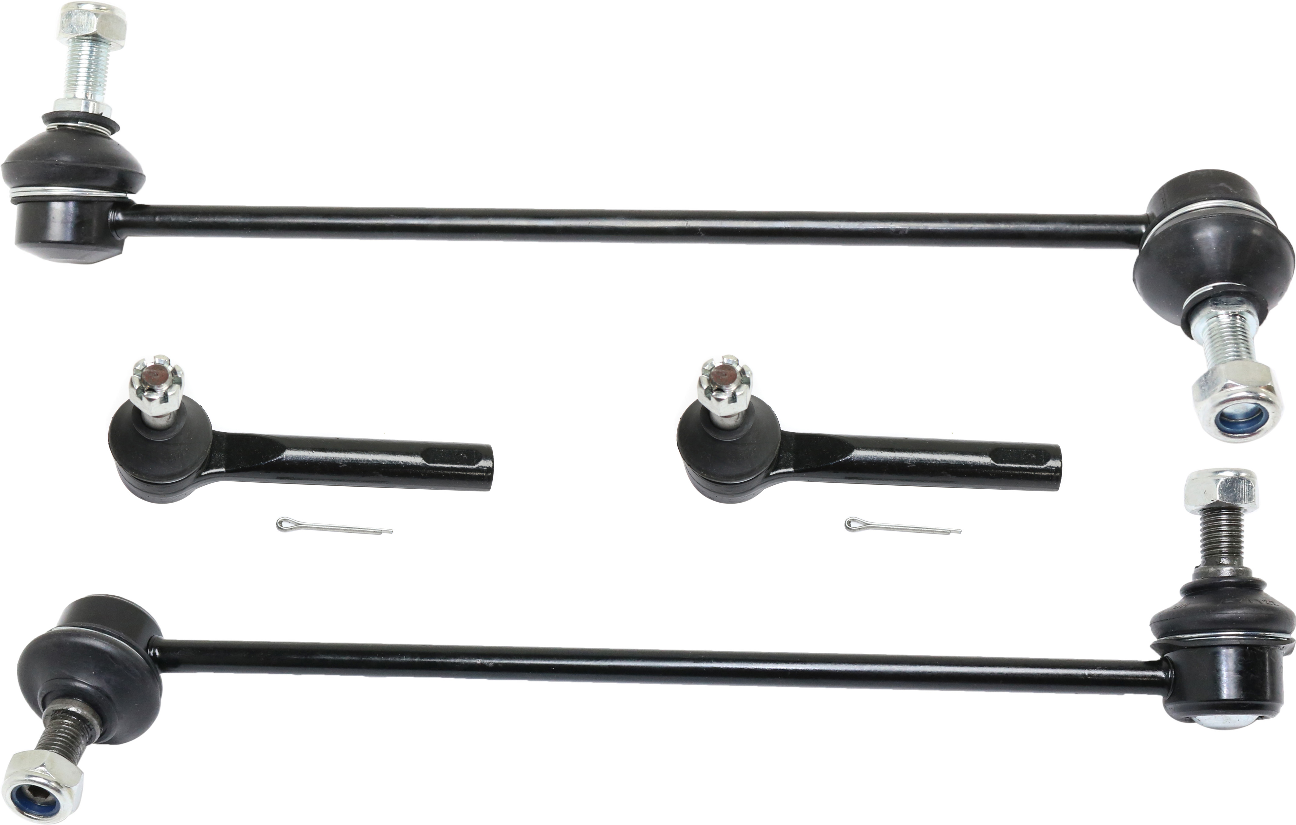 AM QUEST 04-09 FRONT SUSPENSION KIT RH AND LH 4 pc Kit with Sway Bar Links and Tie Rod Ends SKU KIT 011016-02 OEM 101-527-210-155-521-000-000-000-000