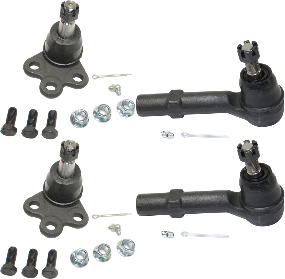 AM ACADIA 07-16 ENCLAVE 08-17 FRONT SUSPENSION KIT RH AND LH 4 pc kit with Ball Joints and Tie Rod Ends SKU KIT 011016-06 OEM 2601788-5051468-15863690-45D14
