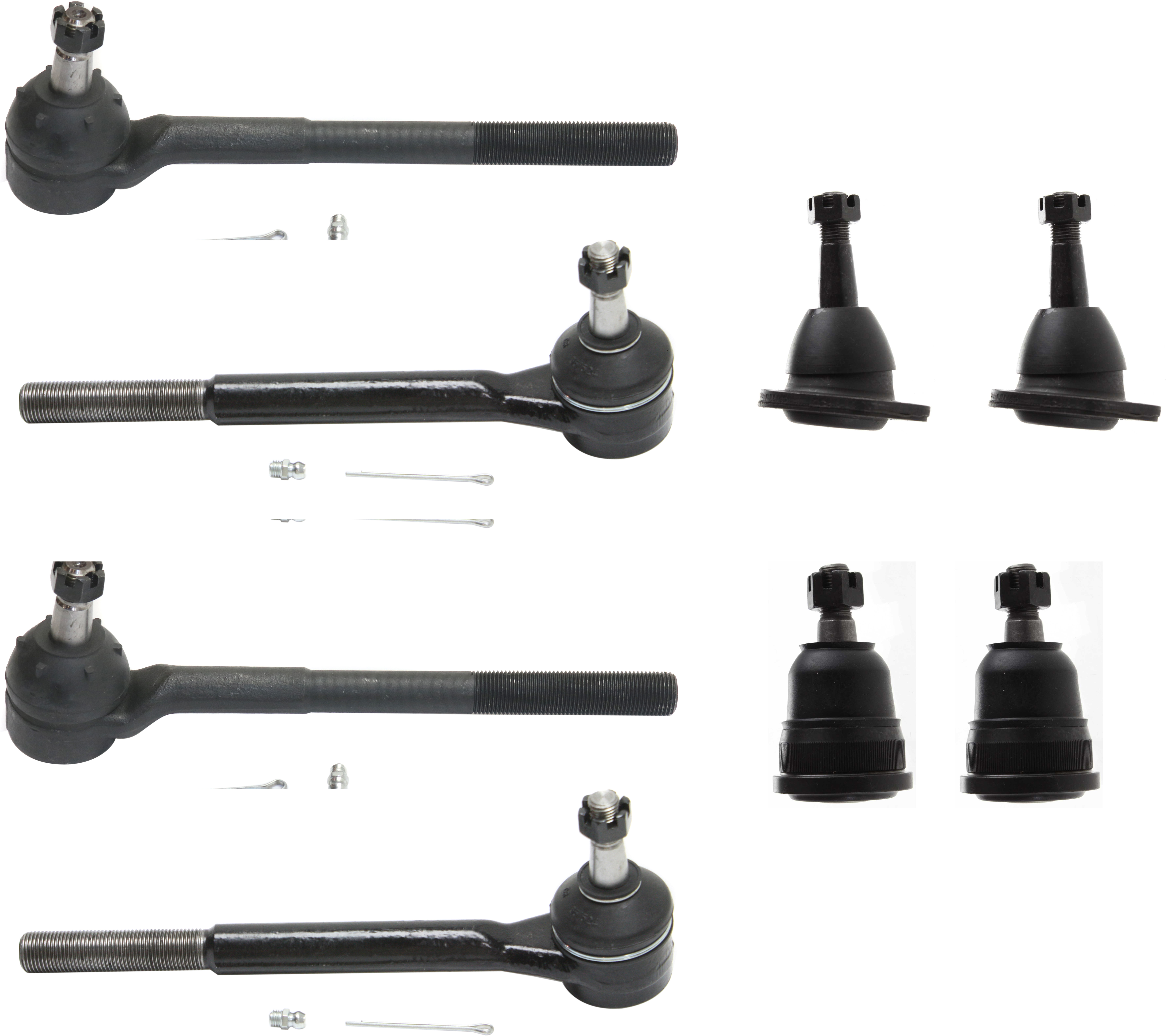 AM MONTE CARLO 78-88 SONOMA 91-95 FRONT SUSPENSION KIT RH AND LH 8 pc kit with Ball Joints and Tie Rod Ends SKU KIT 011016-09 OEM 10277-282009-282032-305153
