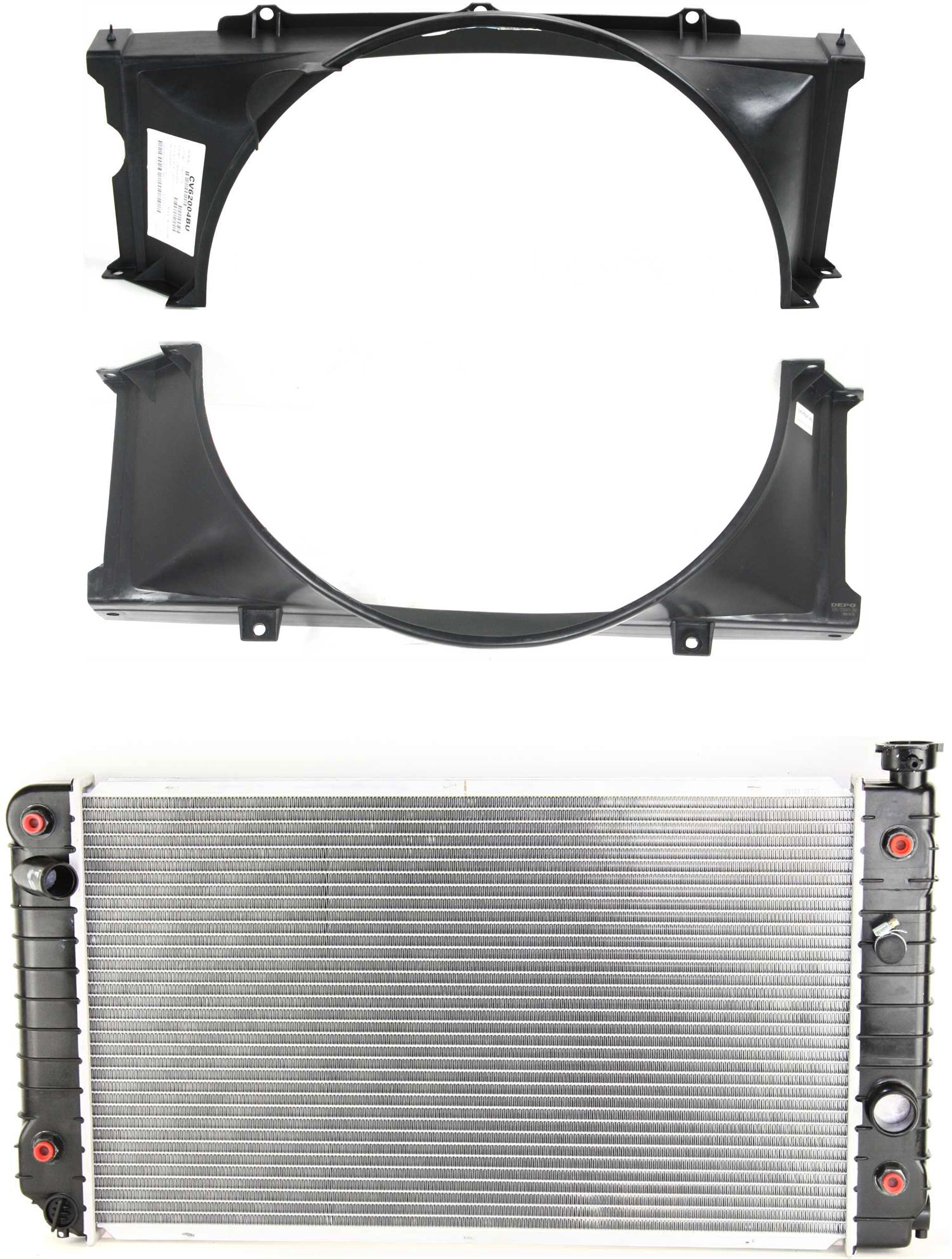 AM S10 BLAZER 88-94 S15 JIMMY 88-91 RADIATOR 3 pc kit with Fan Shroud 4.3L Eng. SKU KIT 011019-03 Partslink GM3010406 GM3110119 GM3110118 OEM 52450026-15602558-15958485