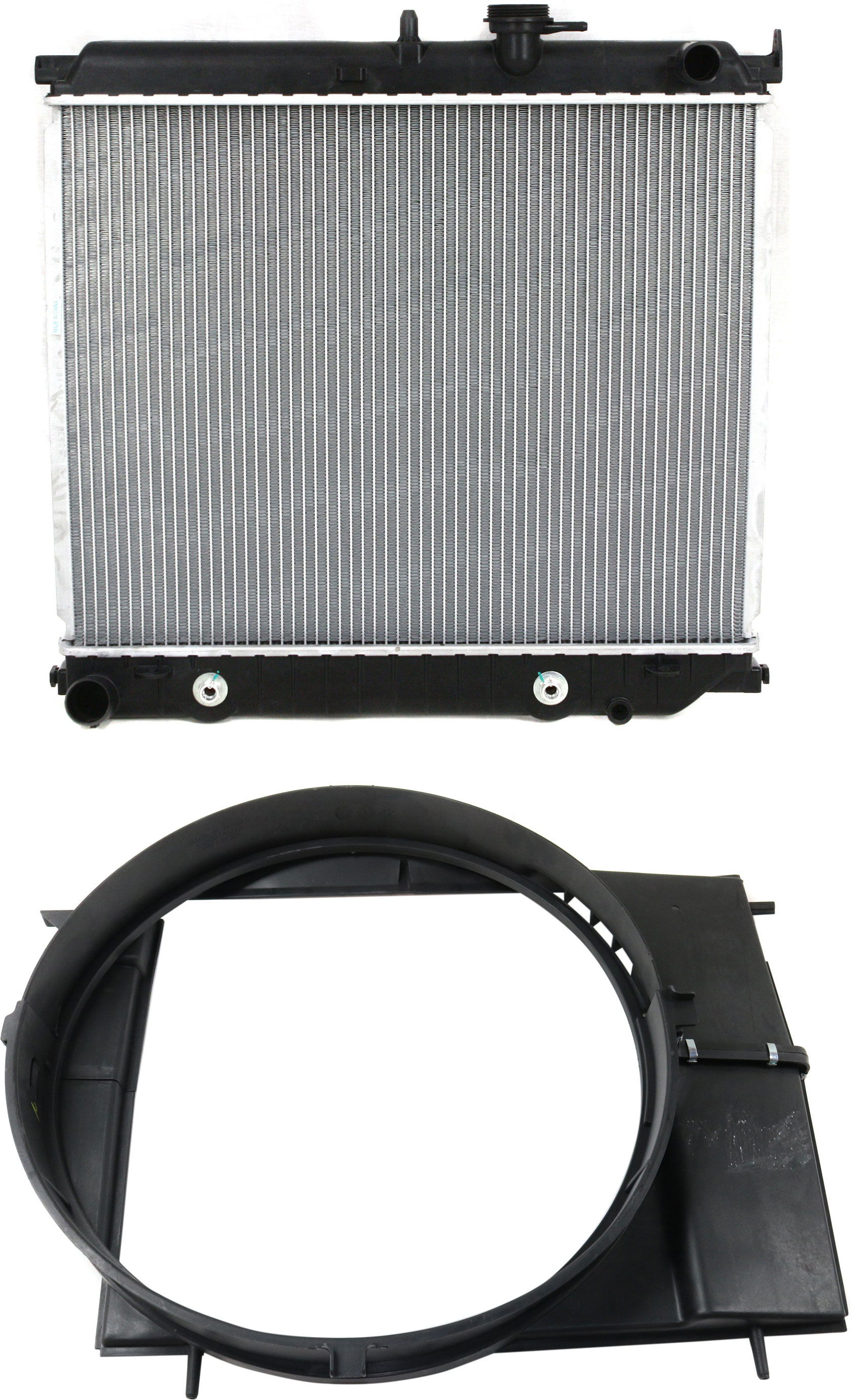 AM CANYON COLORADO 04-12 RADIATOR 3.5L 3.7L Eng. 2 pc Kit with Fan Shroud SKU KIT 011019-21 Partslink GM3010455 GM3110146 OEM 15120862-15117016-8151170160