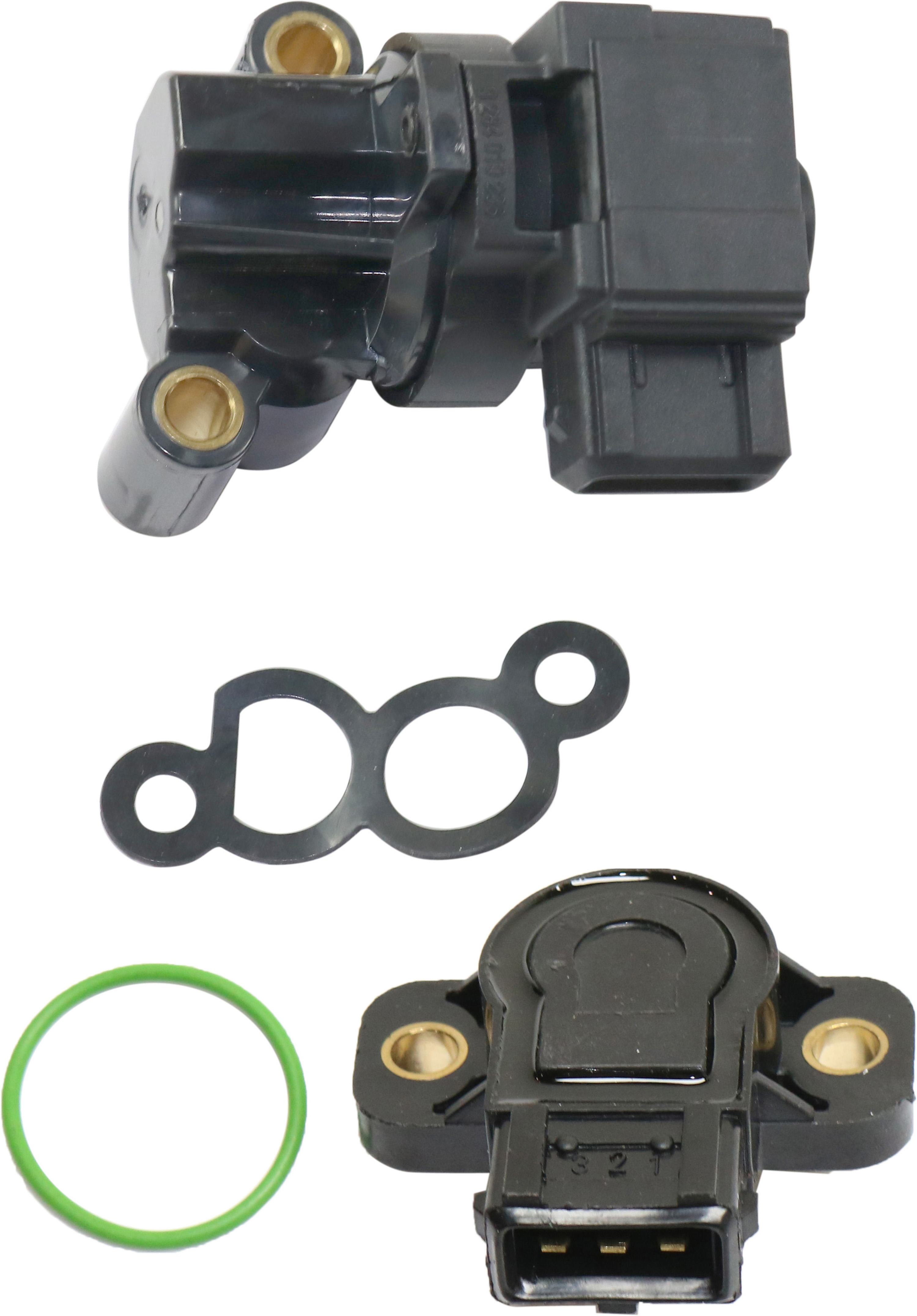 AM OPTIMA 01-06 SONATA 02-05 THROTTLE POSITION SENSOR 4 Cyl 2.4L Eng. 2 pc Kit with Idle Control Valve SKU KIT 011019-45 OEM 75488-229913-370010-717684-141