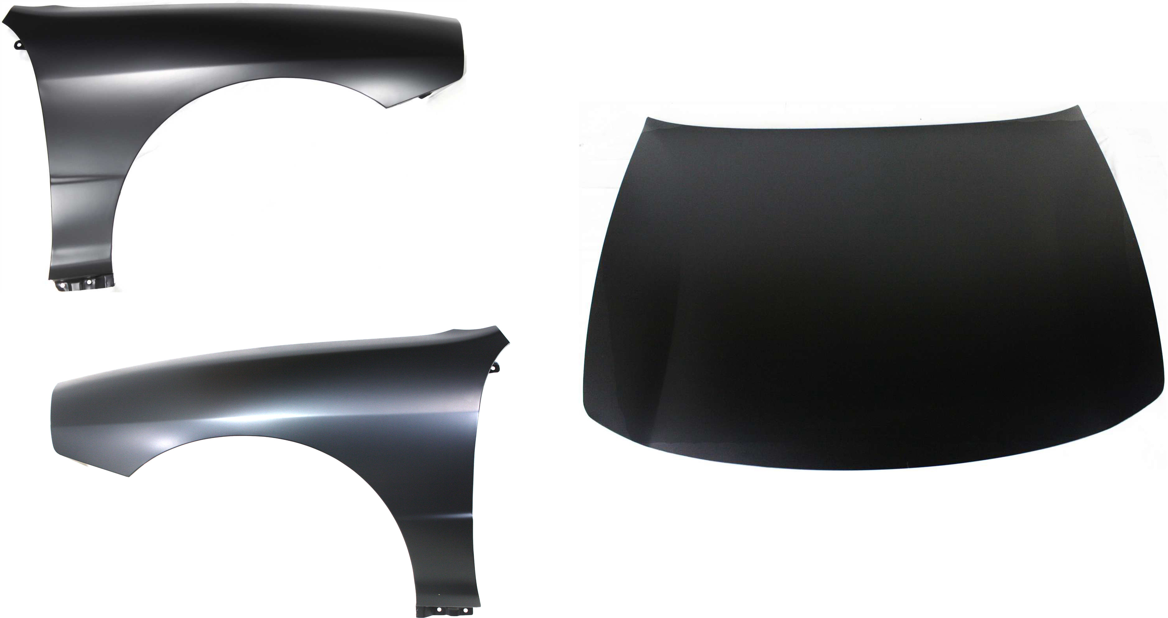 AM INTEGRA 94-01 HOOD 3 pc Kit with Fenders SKU KIT 011116-51 Partslink AC1230105 AC1240107 AC1241107 OEM 60100ST7A90ZZ 60261ST7A91ZZ 60