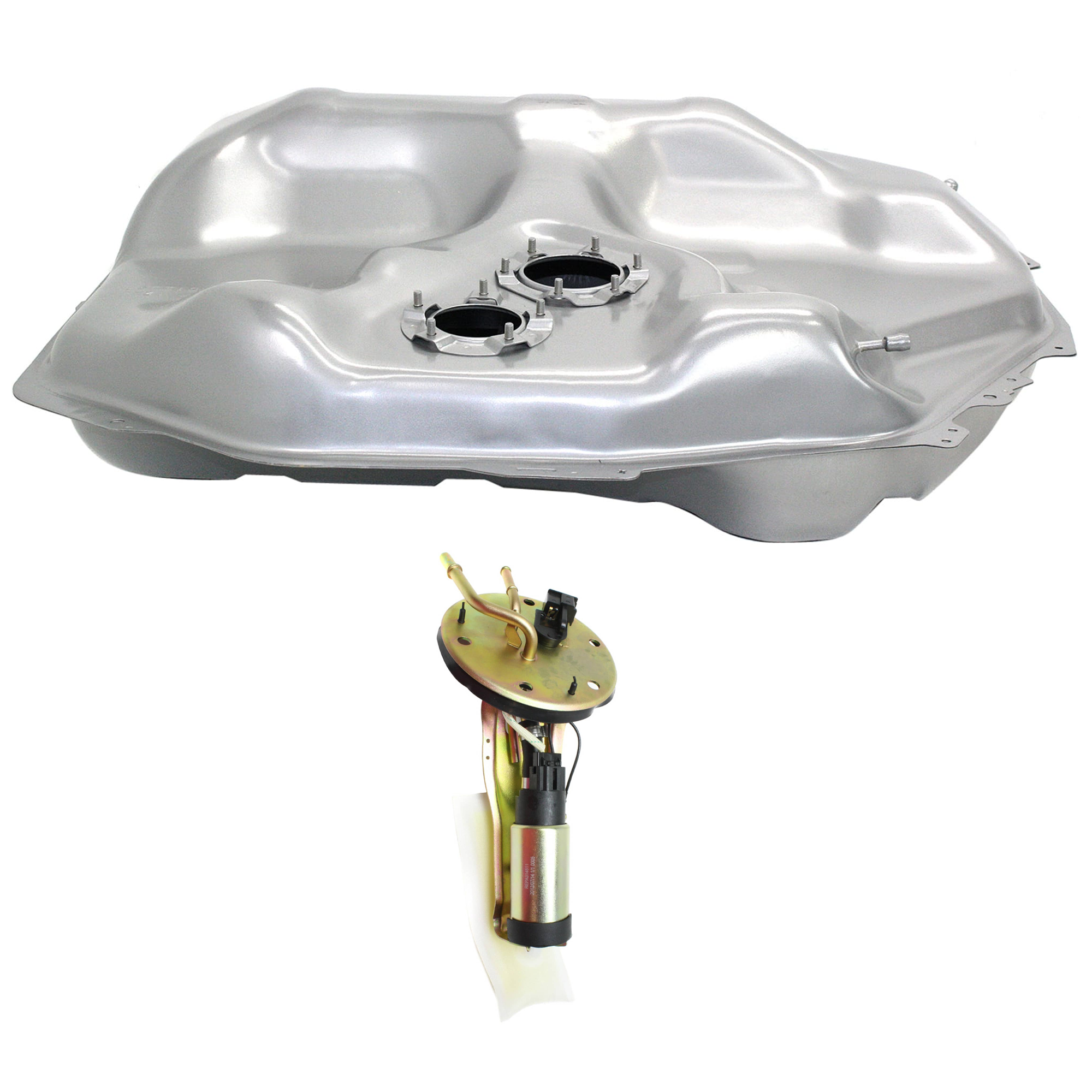 AM CIVIC 96-98 FUEL TANK 2 pc kit Steel Silver 12 gal 45L 35 x 28 x 10 in. with Fuel Pump SKU KIT 011216-13 OEM 17500S02L01-17500S 17500S01A30
