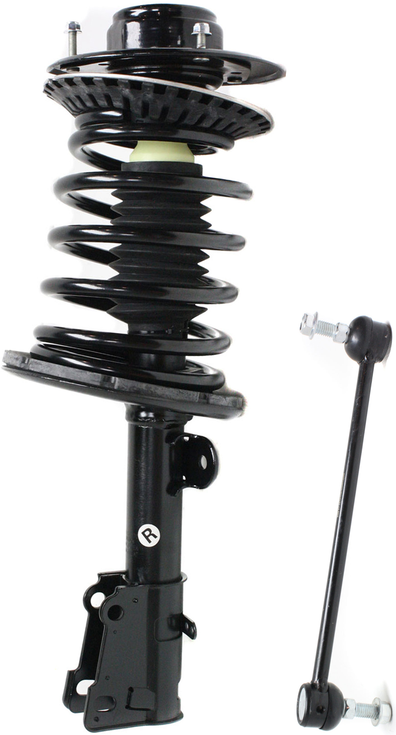 AM CARAVAN GRAND CARAVAN TOWN COUNTRY 01-07 FRONT SUSPENSION KIT RH AND LH 2 pc kit with Loaded Strut and Sway Bar Link SKU KIT 011316-04 OEM 5066336AA 18189-687000-2652212