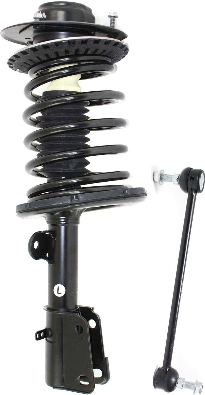 AM CARAVAN GRAND CARAVAN TOWN COUNTRY 01-07 FRONT SUSPENSION KIT LH 2 pc kit with Loaded Strut and Sway Bar Link SKU KIT 011316-05 OEM 5066337AA 18189-687000-2652212